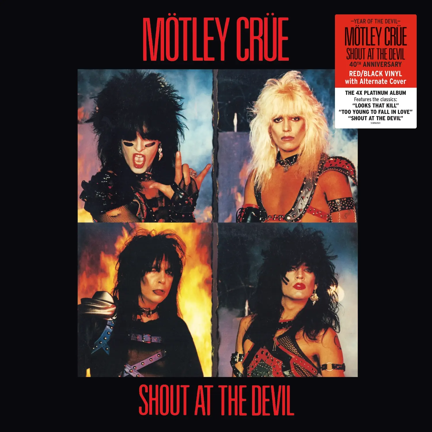 MÖTLEY CRÜE - Shout At The Devil · BLACK/RUBY LP · Bild 1 MÖTLEY CRÜE - Shout At The Devil · BLACK/RUBY LP (Hard Rock Vinyl) · Bild 1