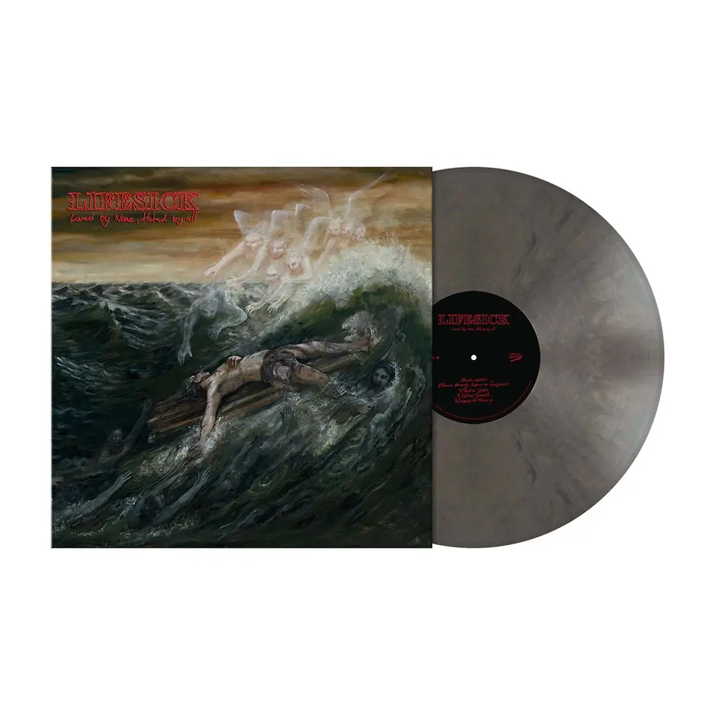 LIFESICK - Loved by None, Hated by All · DARK CHARCOAL MARBLED LP LIFESICK - Loved by None, Hated by All · DARK CHARCOAL MARBLED LP (Hardcore Vinyl)
