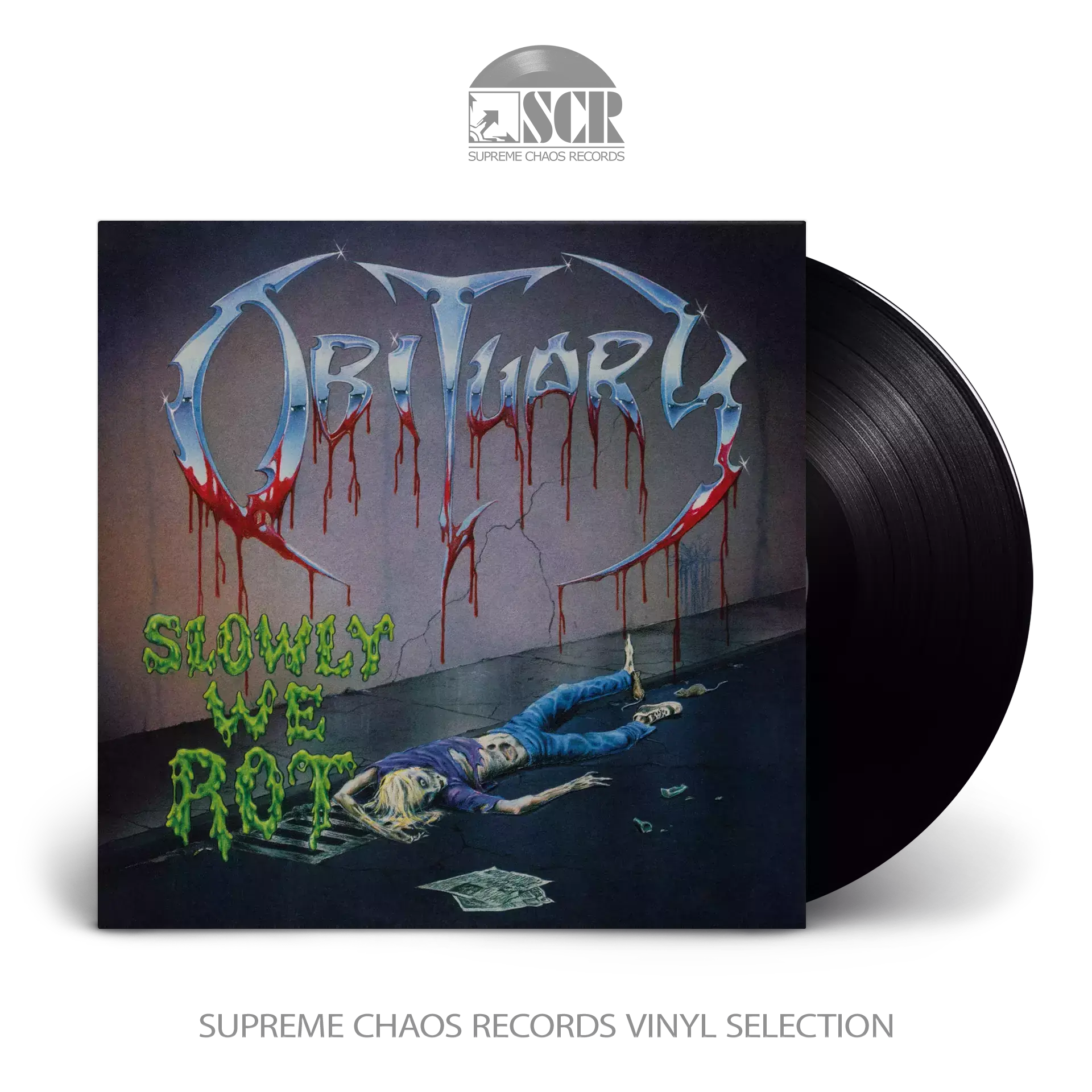 OBITUARY - Slowly We Rot · BLACK LP OBITUARY - Slowly We Rot · BLACK LP (Death Metal Vinyl)