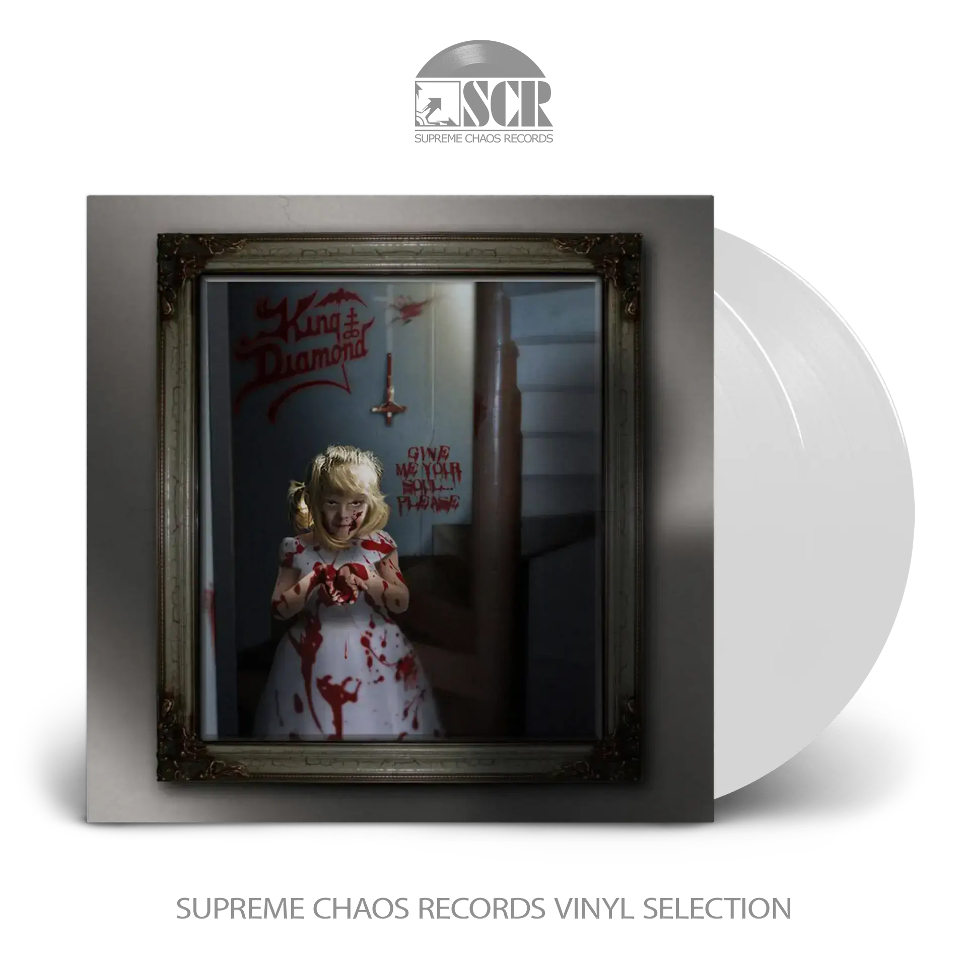 KING DIAMOND · Give Me Your Soul… Please | WHITE 2LP KING DIAMOND · Give Me Your Soul… Please | WHITE 2LP (Heavy Metal Vinyl)