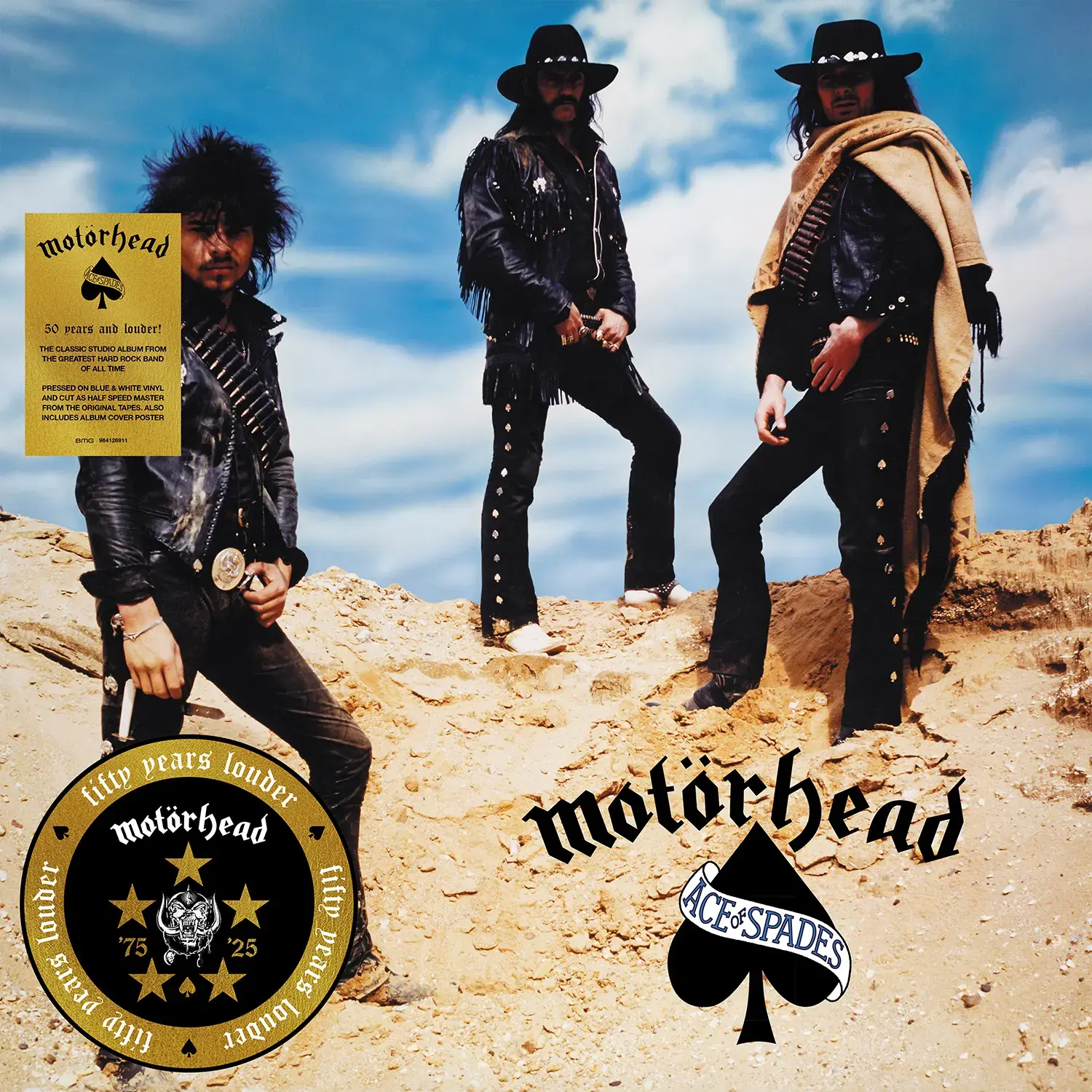 MOTÖRHEAD - Ace Of Spades (50 Years) · BLUE/WHITE SWIRL LP · Bild 1 MOTÖRHEAD - Ace Of Spades (50 Years) · BLUE/WHITE SWIRL LP (Metal Vinyl) · Bild 1