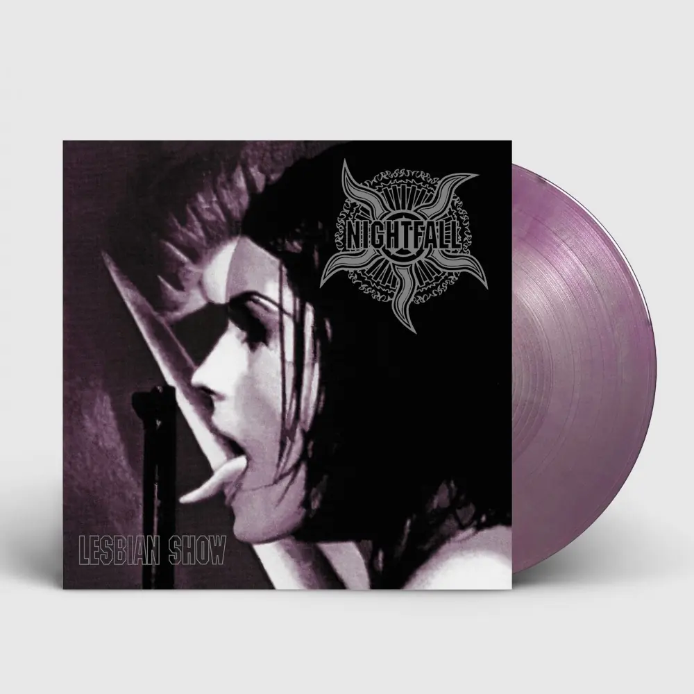 NIGHTFALL - Lesbian Show · SILVER/PURPLE LP (Black Metal Vinyl)