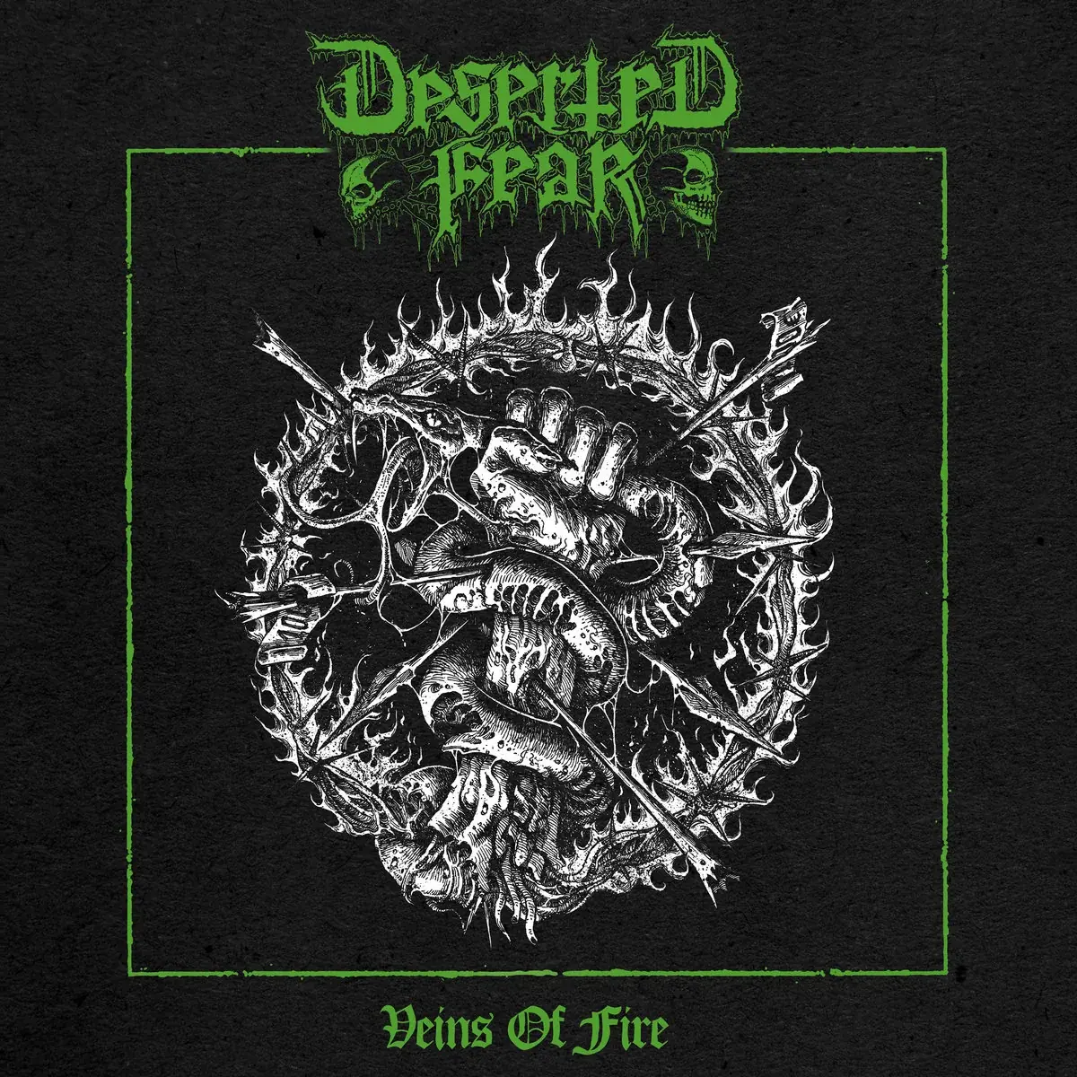 DESERTED FEAR · Veins Of Fire | BLACK LP (Death Metal Vinyl) · Bild 1