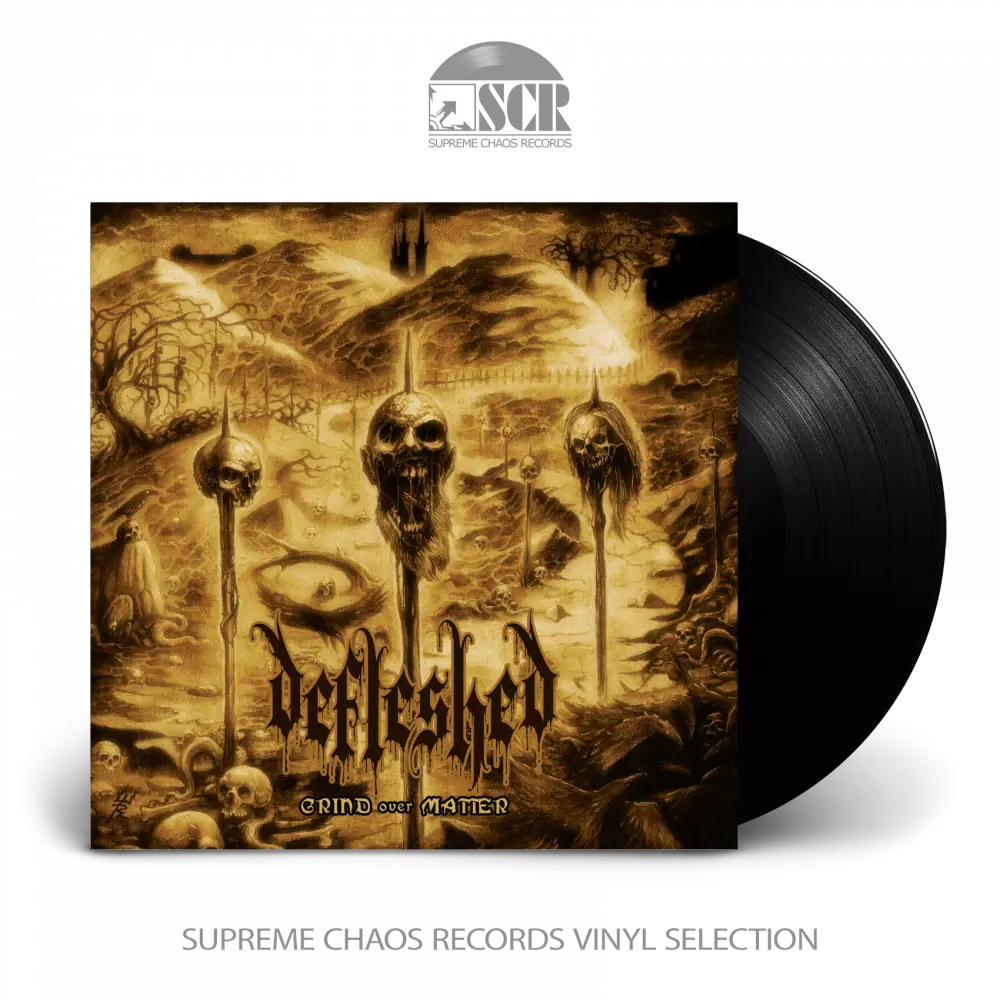 DEFLESHED - Grind Over Matter · BLACK LP