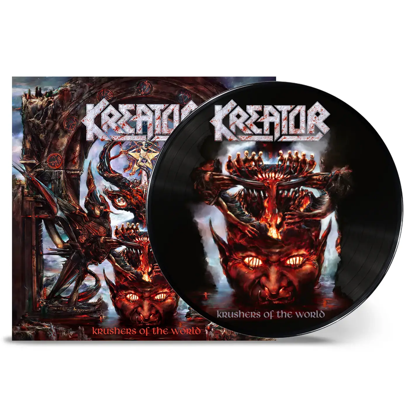 KREATOR · Krushers Of The World | PICTURE LP KREATOR · Krushers Of The World | PICTURE LP (Thrash Metal Vinyl)