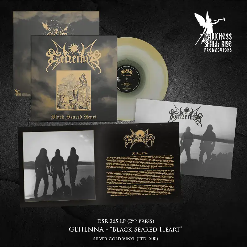 GEHENNA - Black Seared Heart · SILVER/GOLD LP GEHENNA - Black Seared Heart · SILVER/GOLD LP (Black Metal Vinyl)