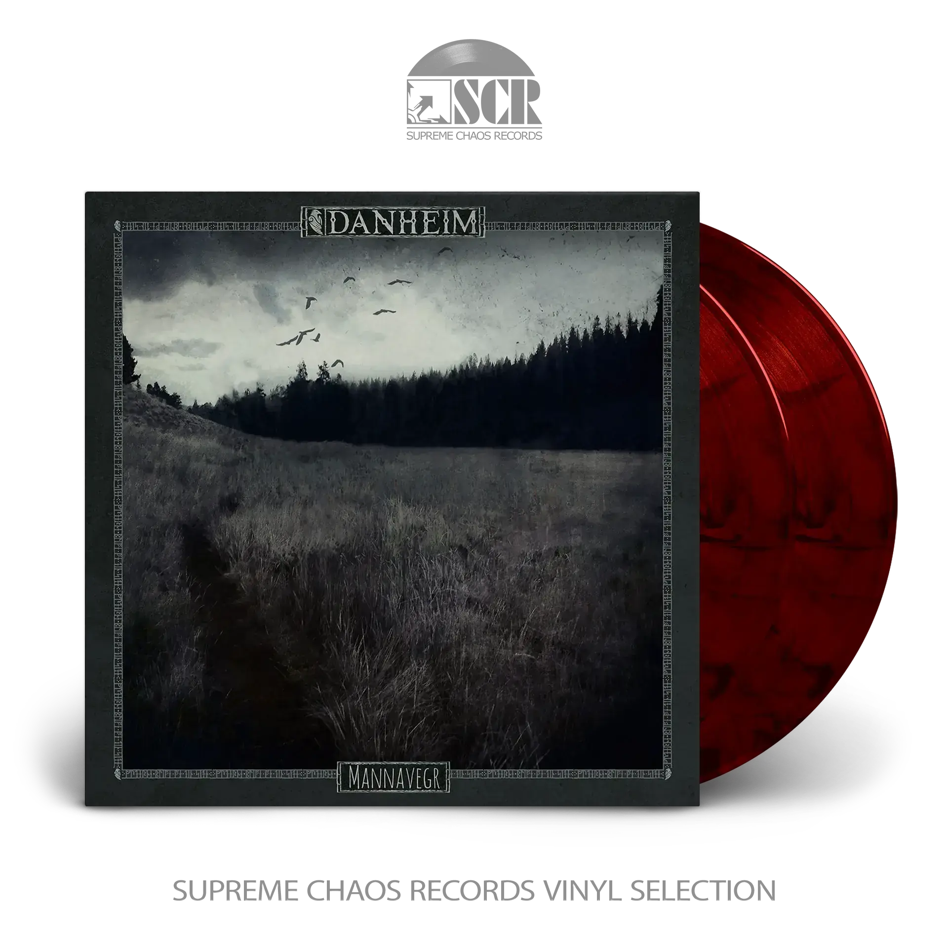 DANHEIM · Mannavegr | RED/BLACK 2LP (Folk Vinyl)