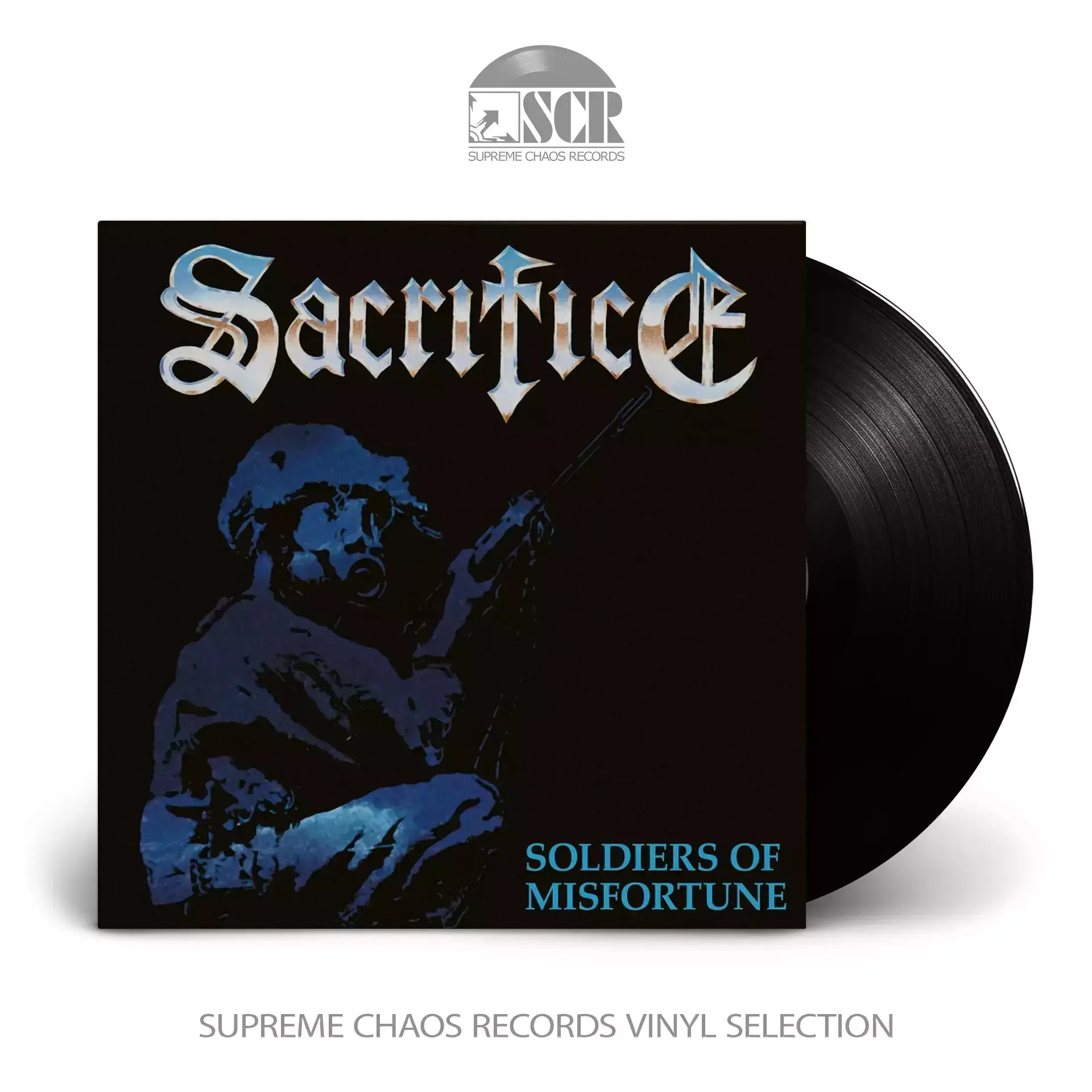 SACRIFICE · Soldiers Of Misfortune | BLACK LP SACRIFICE · Soldiers Of Misfortune | BLACK LP (Heavy Metal Vinyl)
