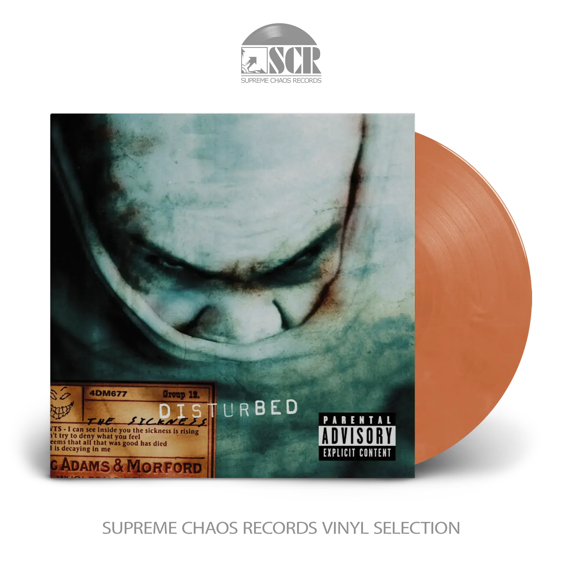 DISTURBED - The Sickness (25th Anniversary Edition) · ORANGE LP DISTURBED - The Sickness (25th Anniversary Edition) · ORANGE LP (Hardrock/Heavy Metal/New Metal Vinyl)