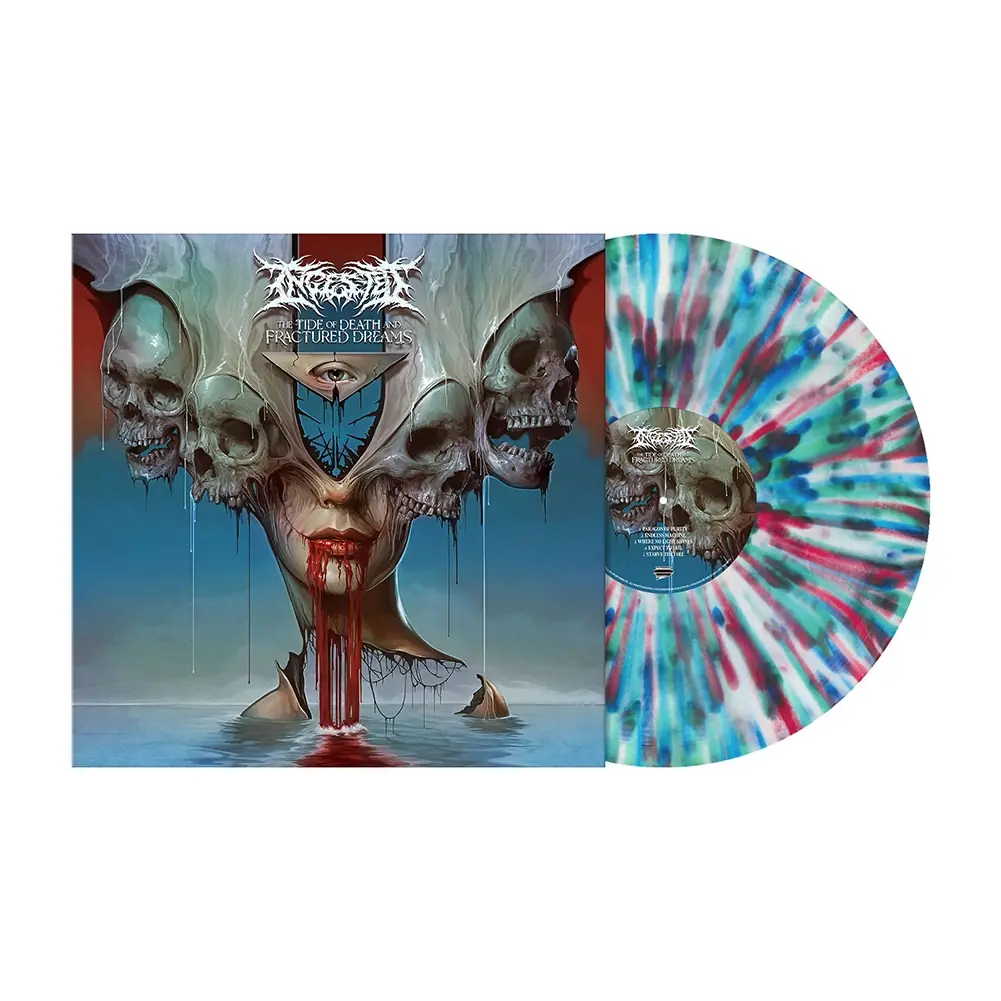 INGESTED - The Tide of Death and Fractured Dreams · SHATTERED HARLEQUIN LP (Death Metal Vinyl)