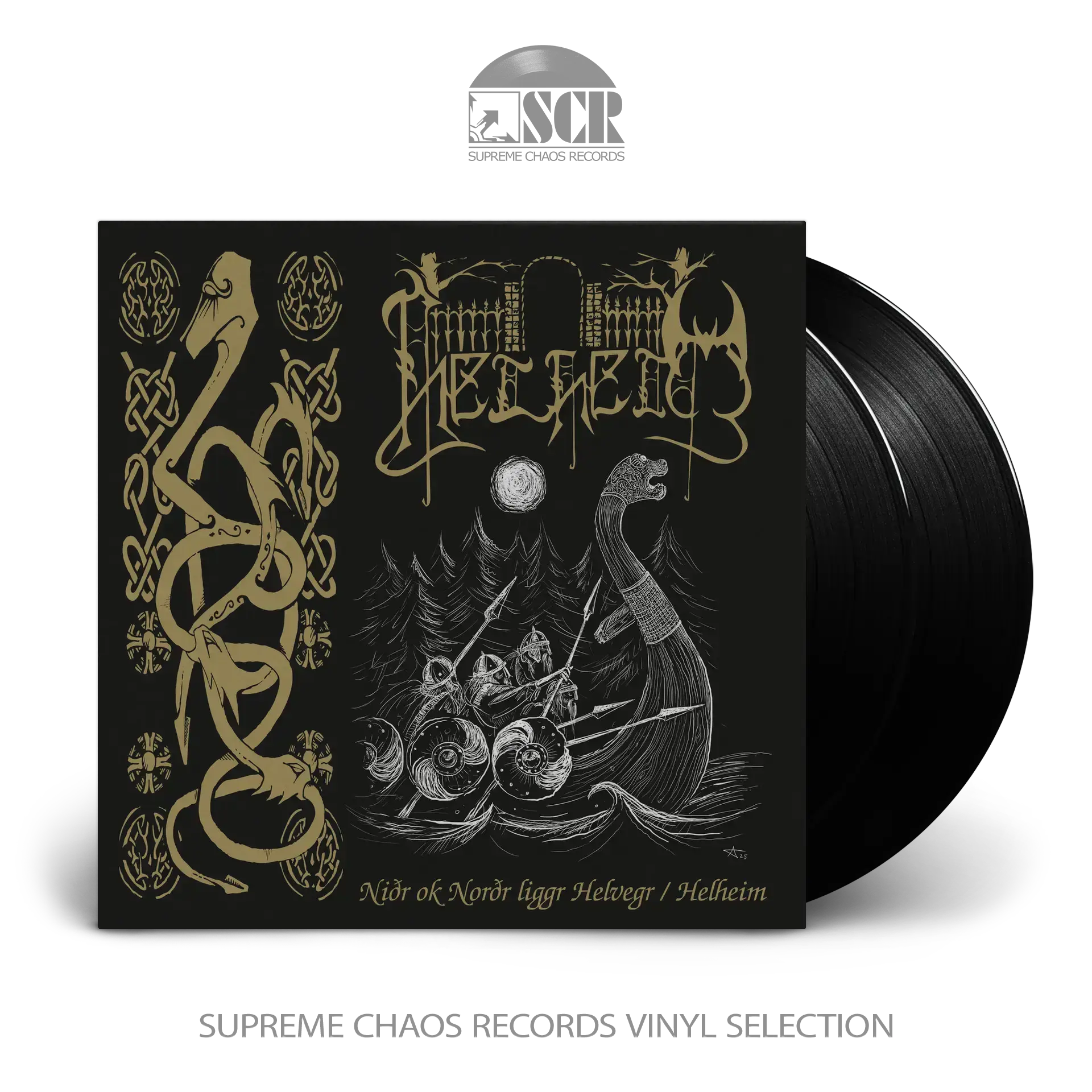 HELHEIM · Niðr Ok Norðr Liggr Helvegr / Helheim | BLACK 2LP (Black Metal/Viking Metal Vinyl)