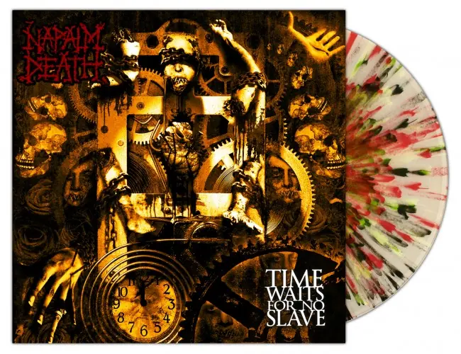 NAPALM DEATH - Time Waits For No Slave · CLEAR SPLATTER LP NAPALM DEATH - Time Waits For No Slave · CLEAR SPLATTER LP (Grindcore Vinyl)