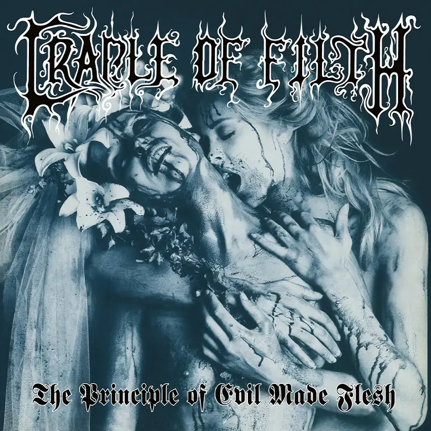 CRADLE OF FILTH - The Principle of Evil Made Flesh · GALAXY AQUA BLUE/BLACK LP (Black Metal/Gothic Metal Vinyl) · Bild 1