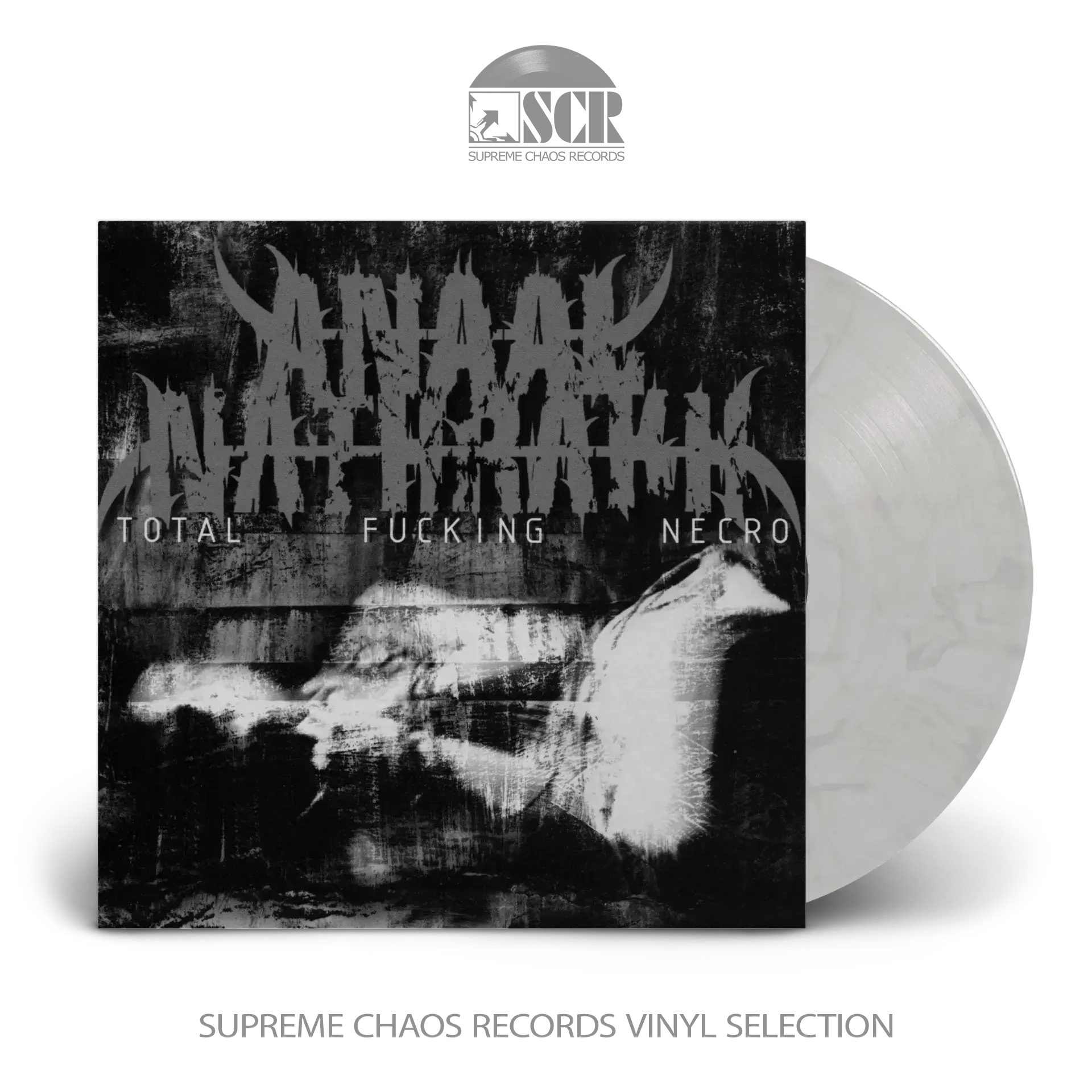 ANAAL NATHRAKH - Total Fucking Necro · WHITE/BLACK LP ANAAL NATHRAKH - Total Fucking Necro · WHITE/BLACK LP (Death Metal Vinyl)