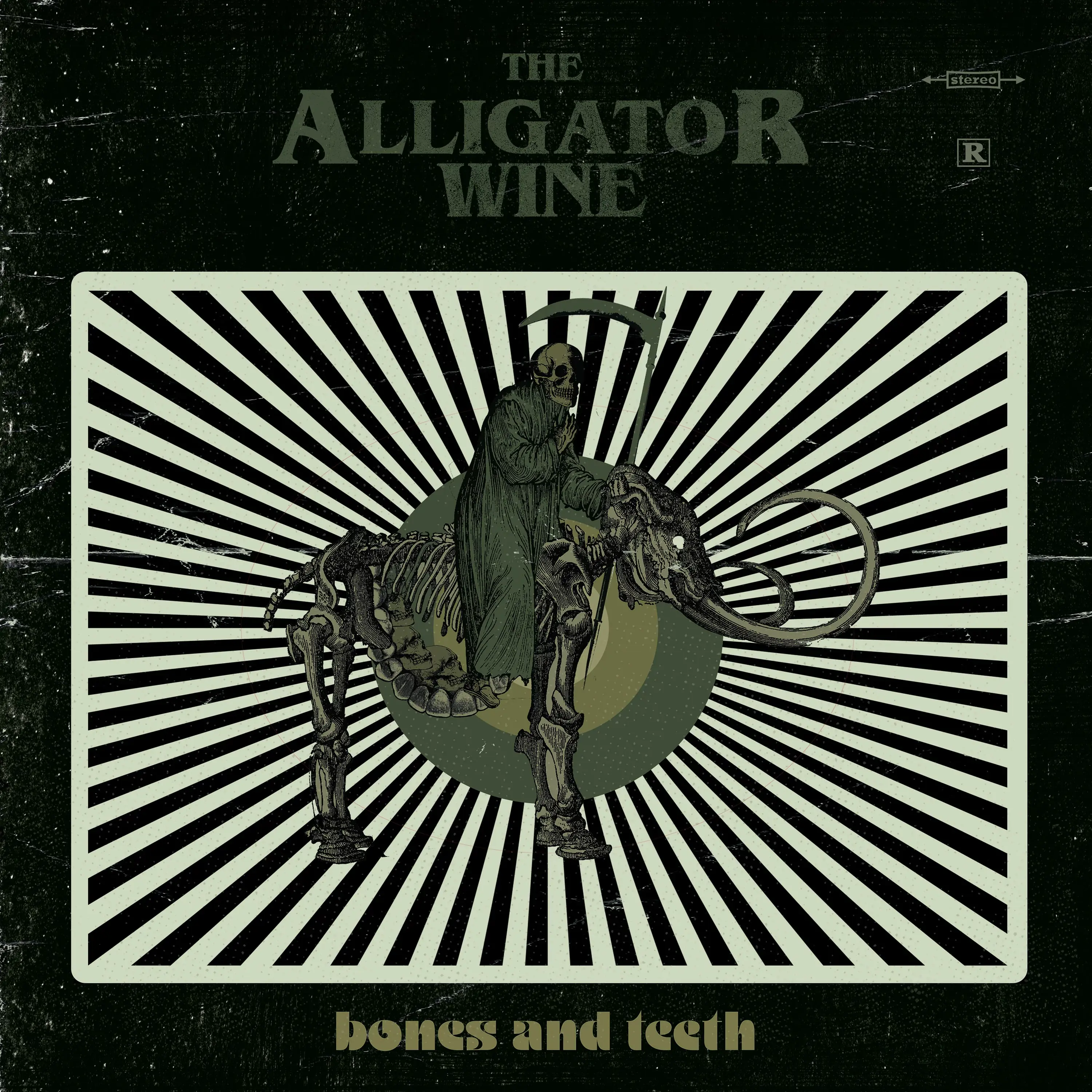 THE ALLIGATOR WINE - Bones And Teeth · MARBLED LP (Psychedelic Rock/Alternative Rock Vinyl) · Bild 1