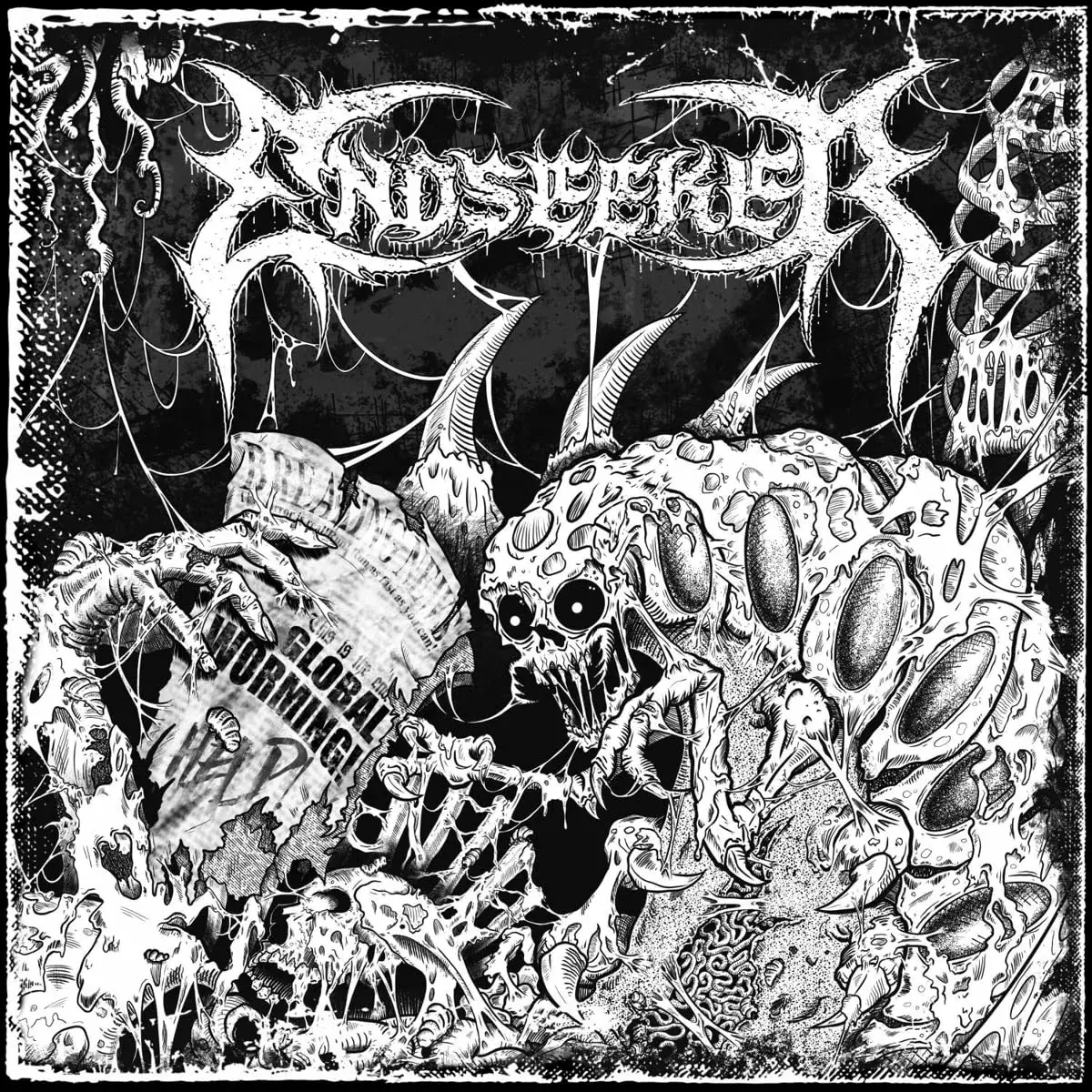 ENDSEEKER · Global Worming | GREEN/BLACK MARBLED LP (Death Metal Vinyl) · Bild 1