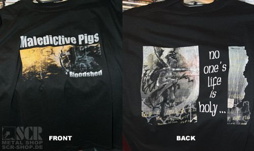 MALEDICTIVE PIGS · Bloodshed | TS-XL MALEDICTIVE PIGS · Bloodshed | TS-XL (Death Metal Clothes)