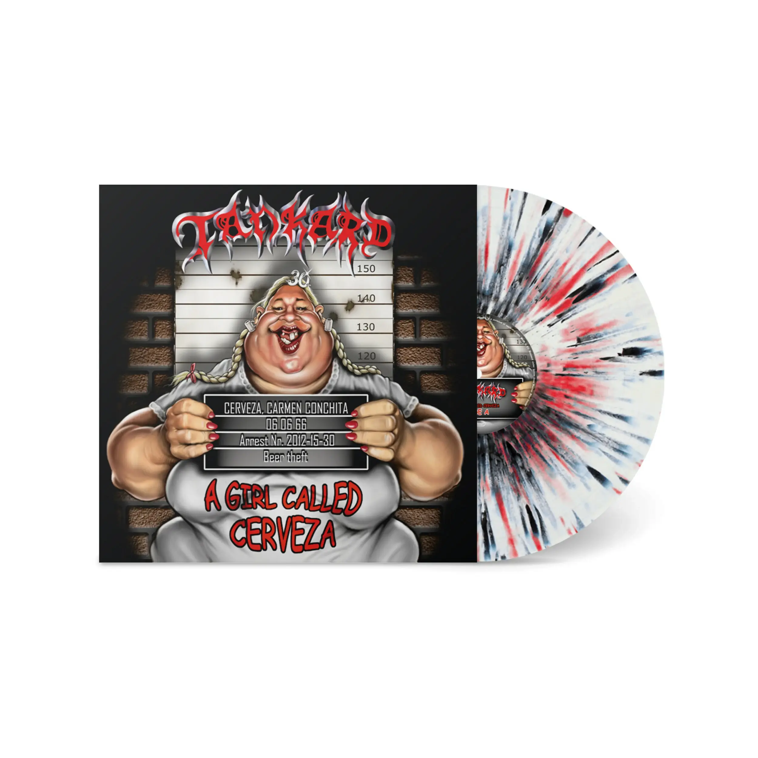 TANKARD · A Girl Called Cerveza | WHITE/BLACK/RED SPLATTER DLP TANKARD · A Girl Called Cerveza | WHITE/BLACK/RED SPLATTER DLP (Thrash Metal Vinyl)