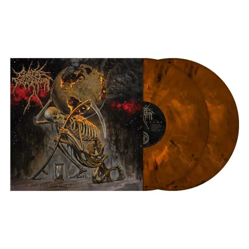CATTLE DECAPITATION - Death Atlas · SMOLDERING HORIZON MARBLED 2LP (Death Metal/Grindcore Vinyl)