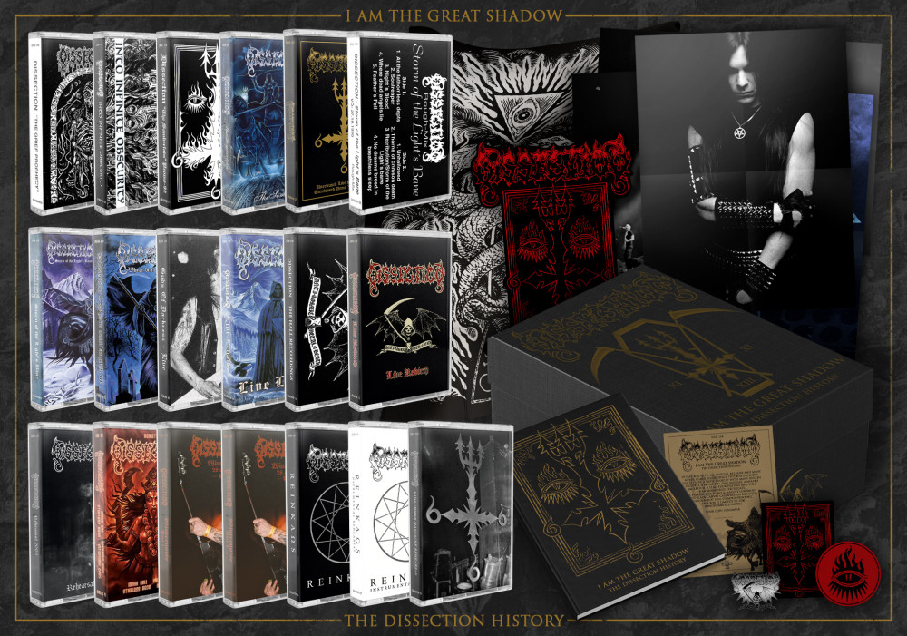 DISSECTION - I Am The Great Shadow · DELUXE 19 TAPE BOX CASSBOX (Death Metal Tapes)