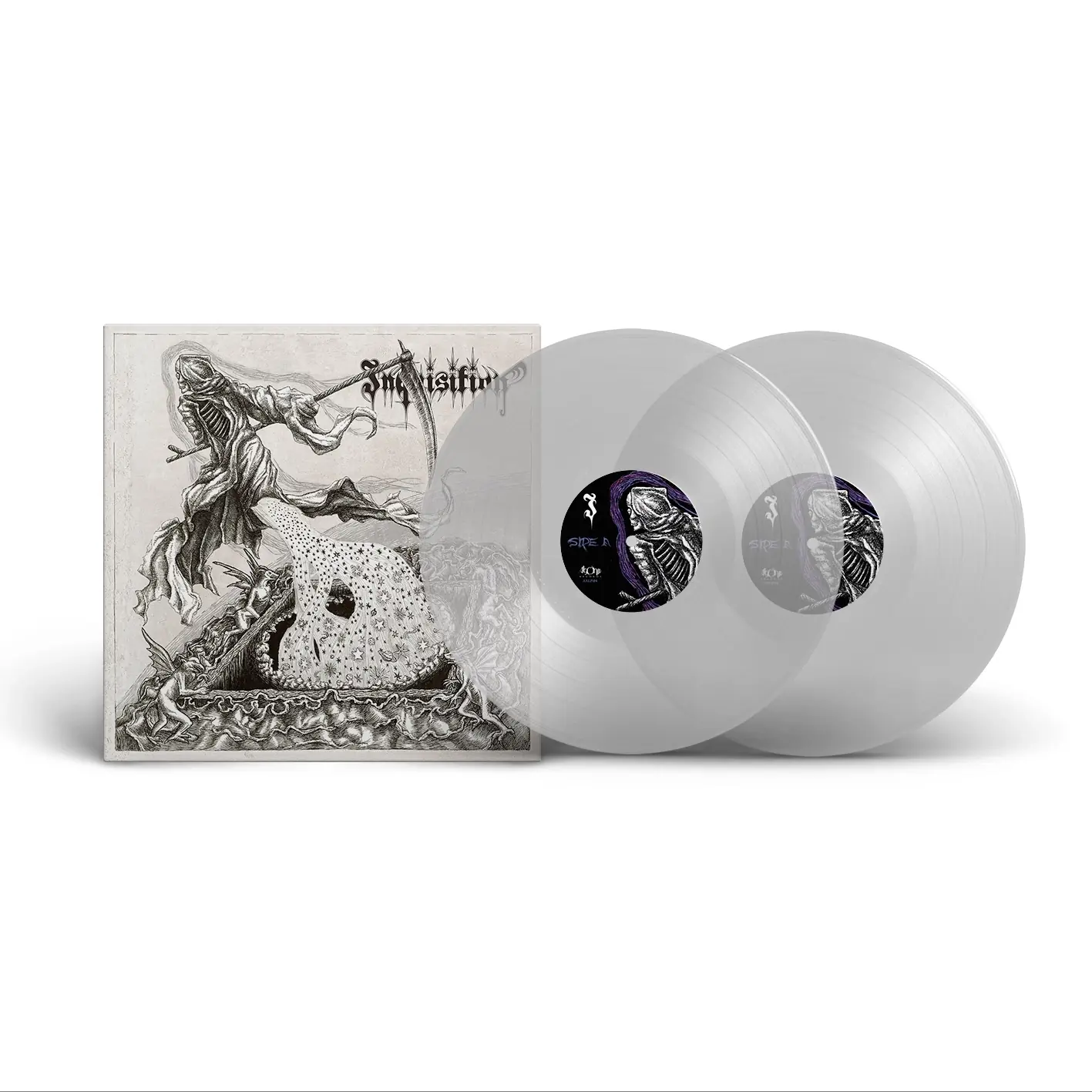 INQUISITION - Black Mass For A Mass Grave · CLEAR 2LP (Black Metal Vinyl)