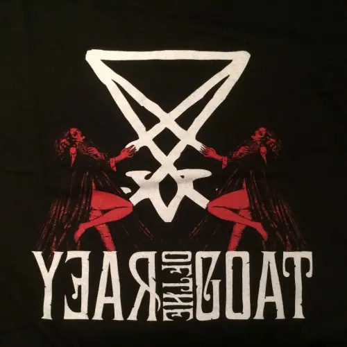YEAR OF THE GOAT · Angel's Necropolis | BLACK/RED TS-S YEAR OF THE GOAT · Angel's Necropolis | BLACK/RED TS-S (Doom Metal Clothes)