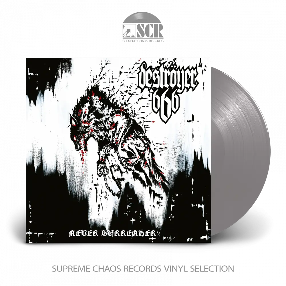 DESTRÖYER 666 · Never Surrender | SILVER LP (Thrash Metal/Black Metal Vinyl)
