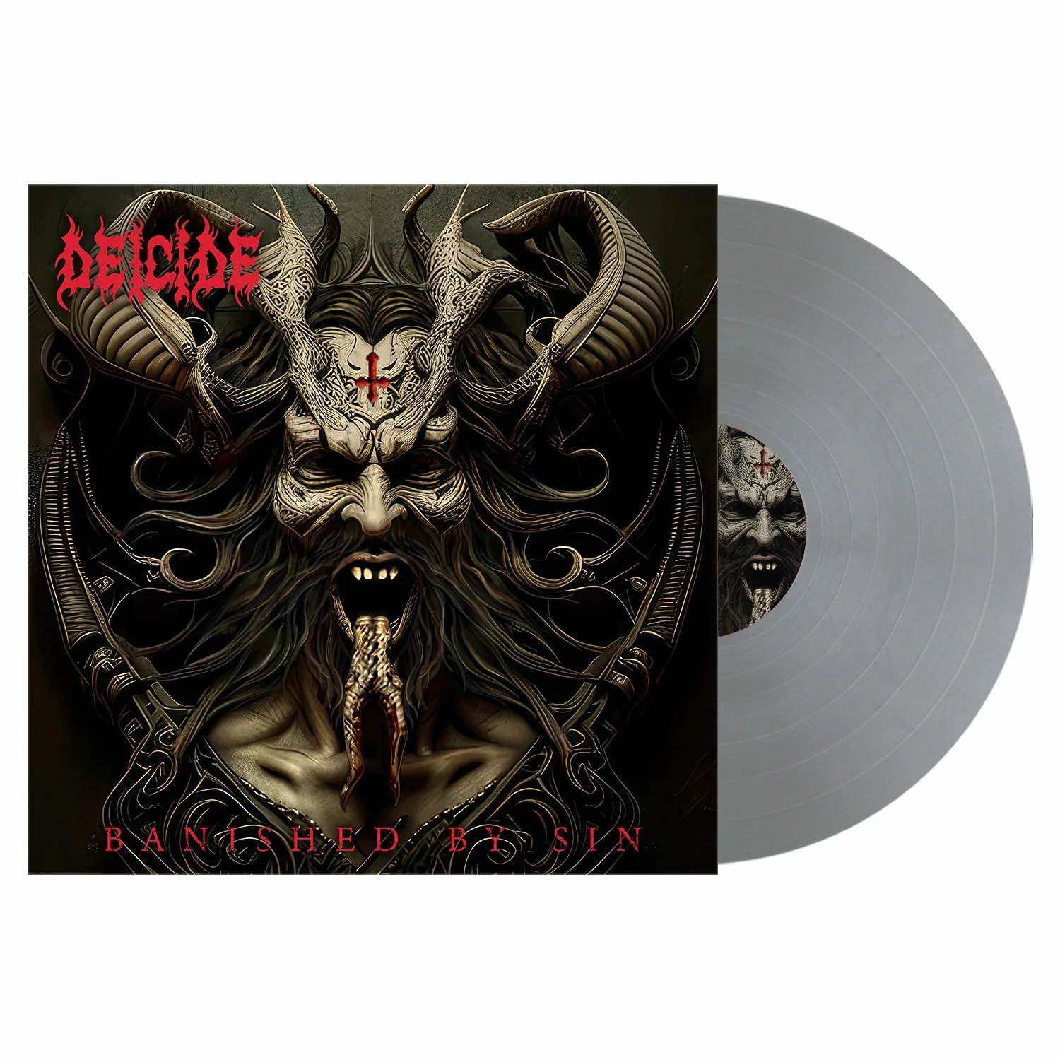 DEICIDE · Banished By Sin | SILVER OPAQUE LP DEICIDE · Banished By Sin | SILVER OPAQUE LP (Death Metal Vinyl)