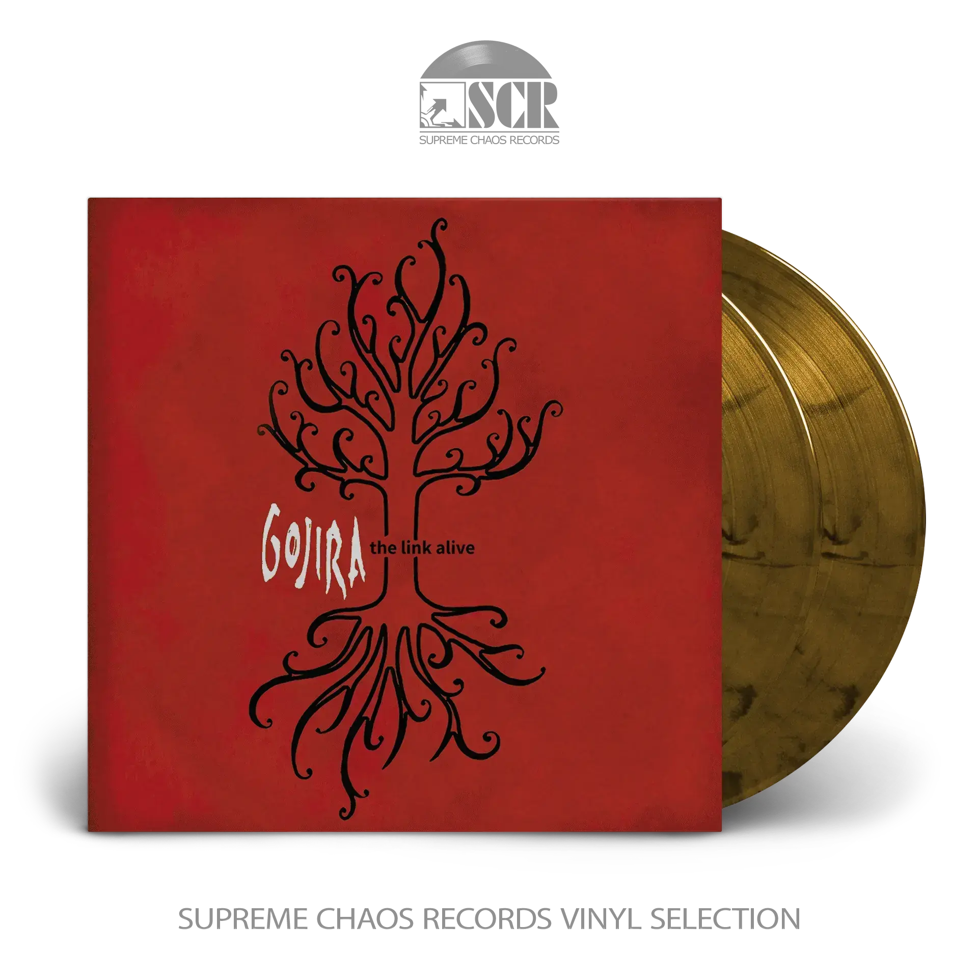GOJIRA - The Link Alive · AMBER MARBLE 2LP (Progressive Death Metal Vinyl)