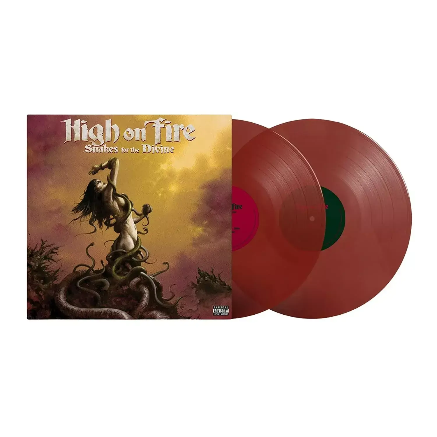 HIGH ON FIRE - Snakes For The Divine · TRANSLUCENT RUBY 2LP HIGH ON FIRE - Snakes For The Divine · TRANSLUCENT RUBY 2LP (Stoner Rock Vinyl)