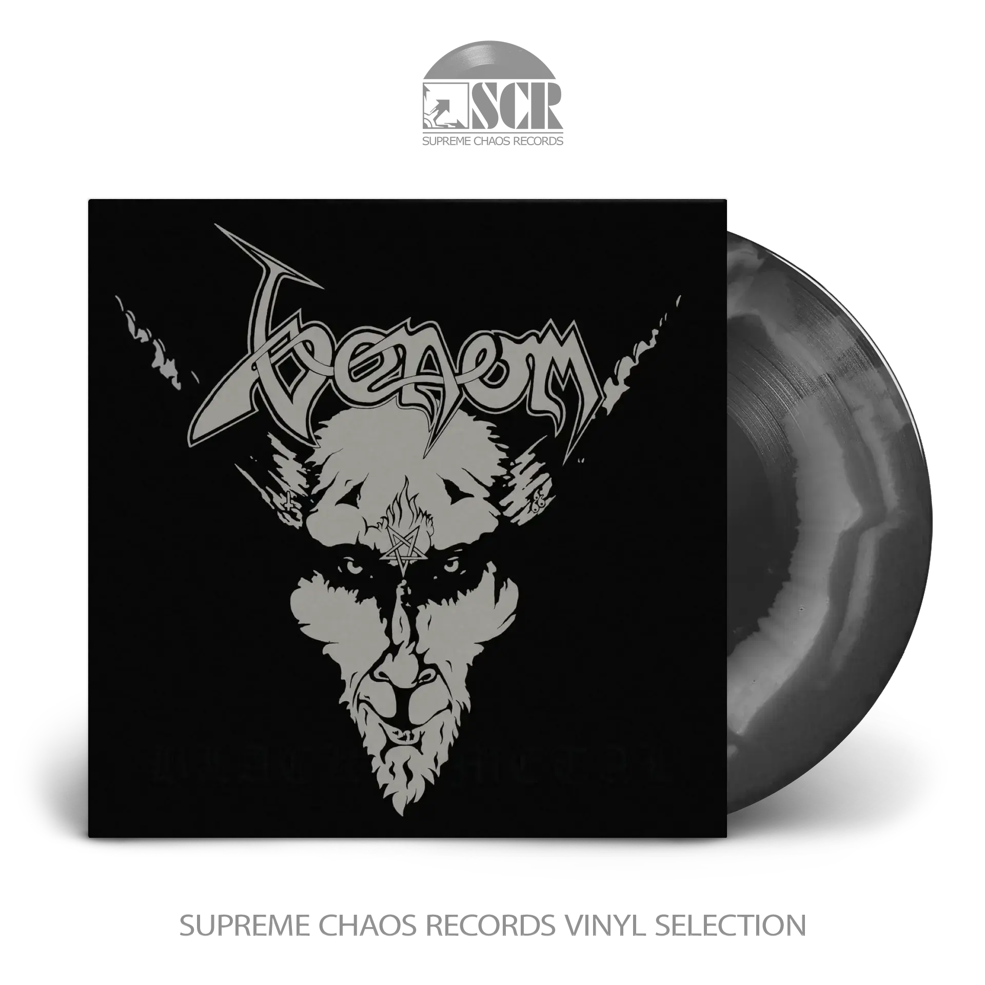VENOM · Black Metal (40th Anniversary) | SILVER/BLACK LP (Black Metal Vinyl)