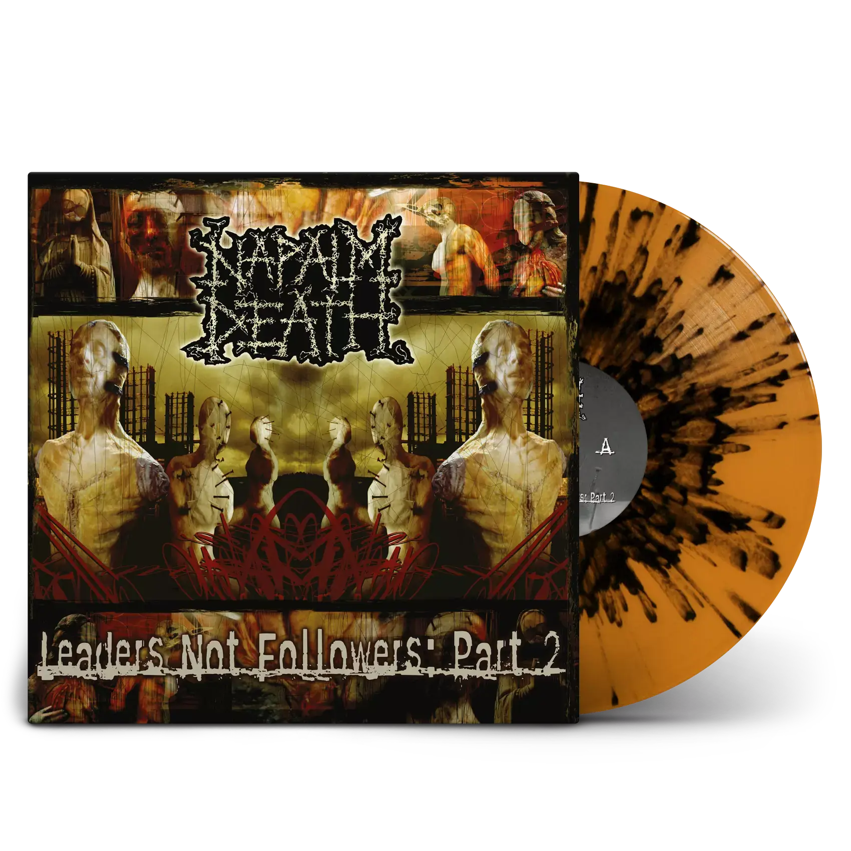 NAPALM DEATH - Leaders Not Followers: Part 2 · ORANGE/BLACK SPLATTER LP NAPALM DEATH - Leaders Not Followers: Part 2 · ORANGE/BLACK SPLATTER LP (Grindcore Vinyl)