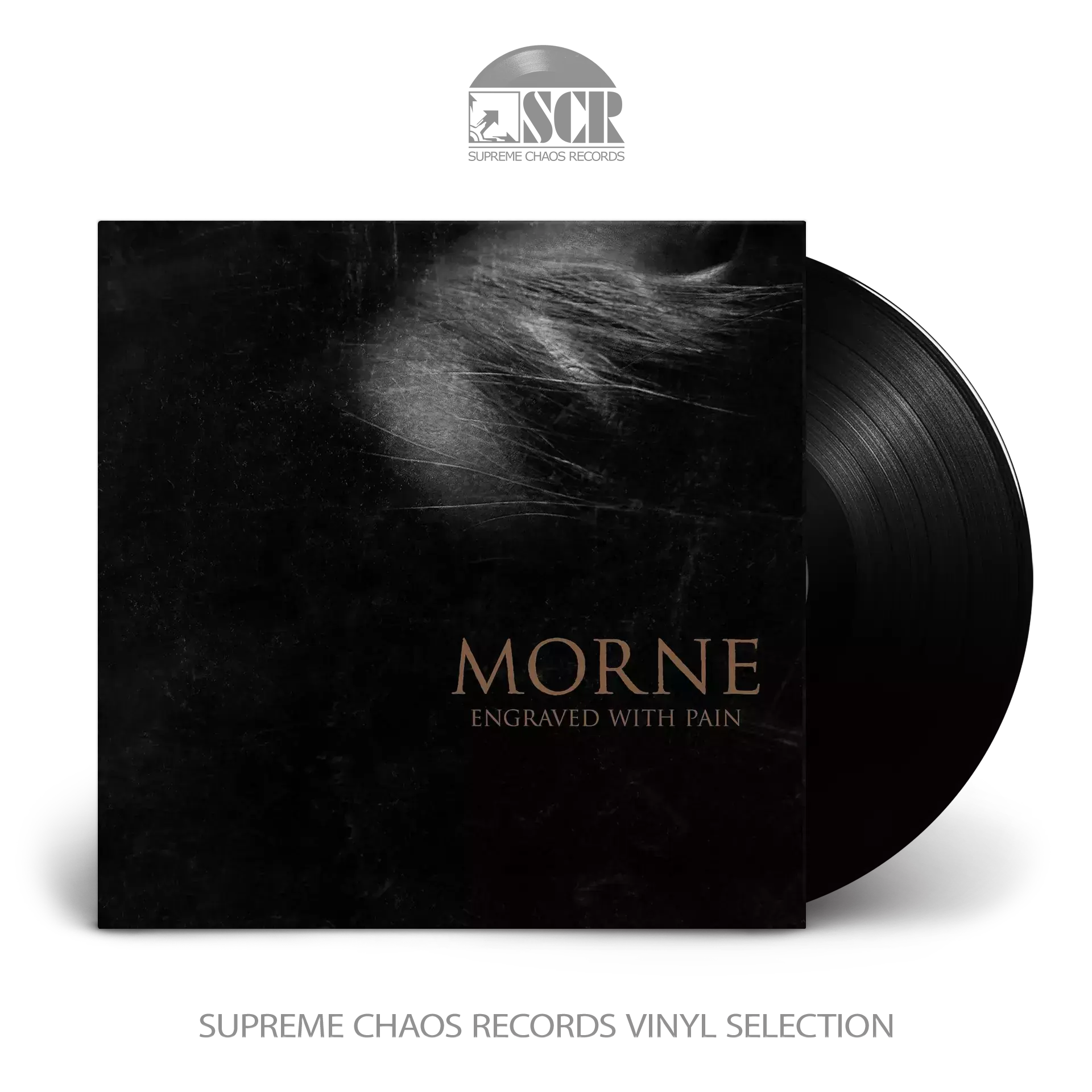 MORNE · Engraved With Pain | BLACK LP (Sludge Metal Vinyl)