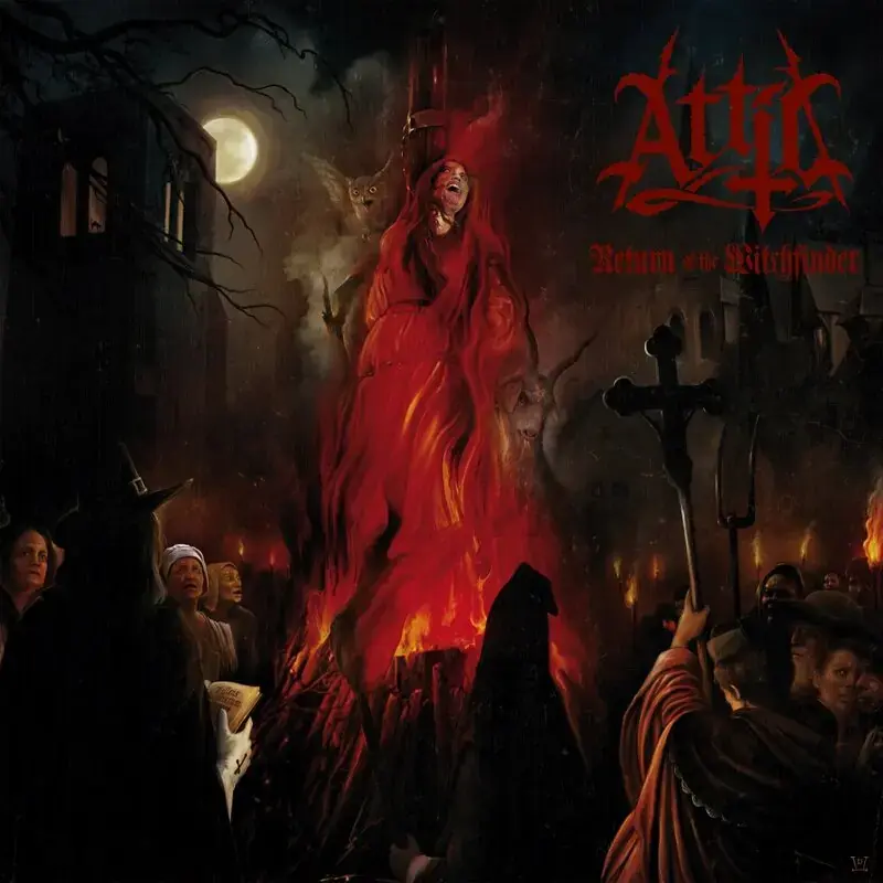 ATTIC - Return Of The Witchfinder · RED/BLACK MARBLED LP 1