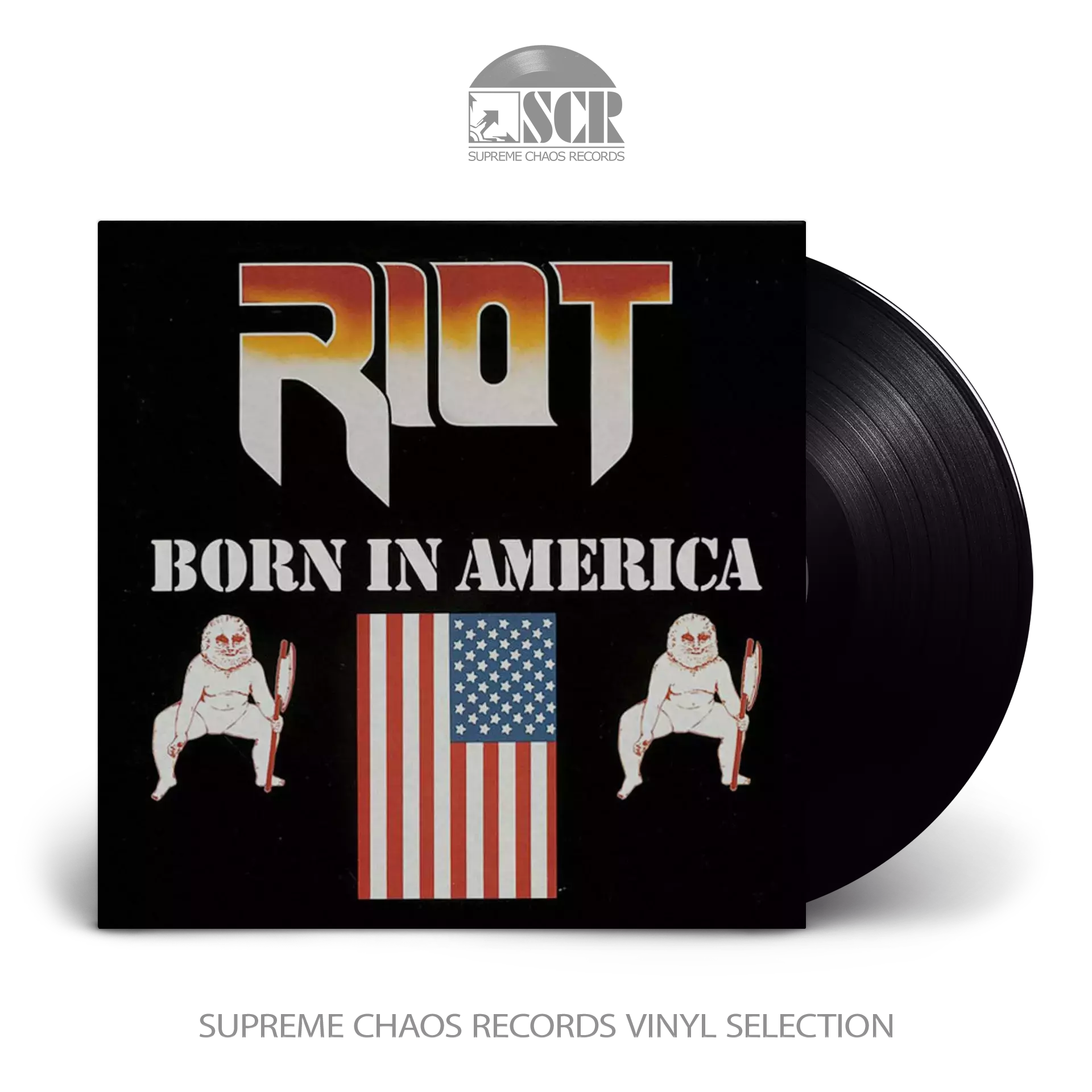 RIOT - Born In America · BLACK LP (Heavy Metal Vinyl)