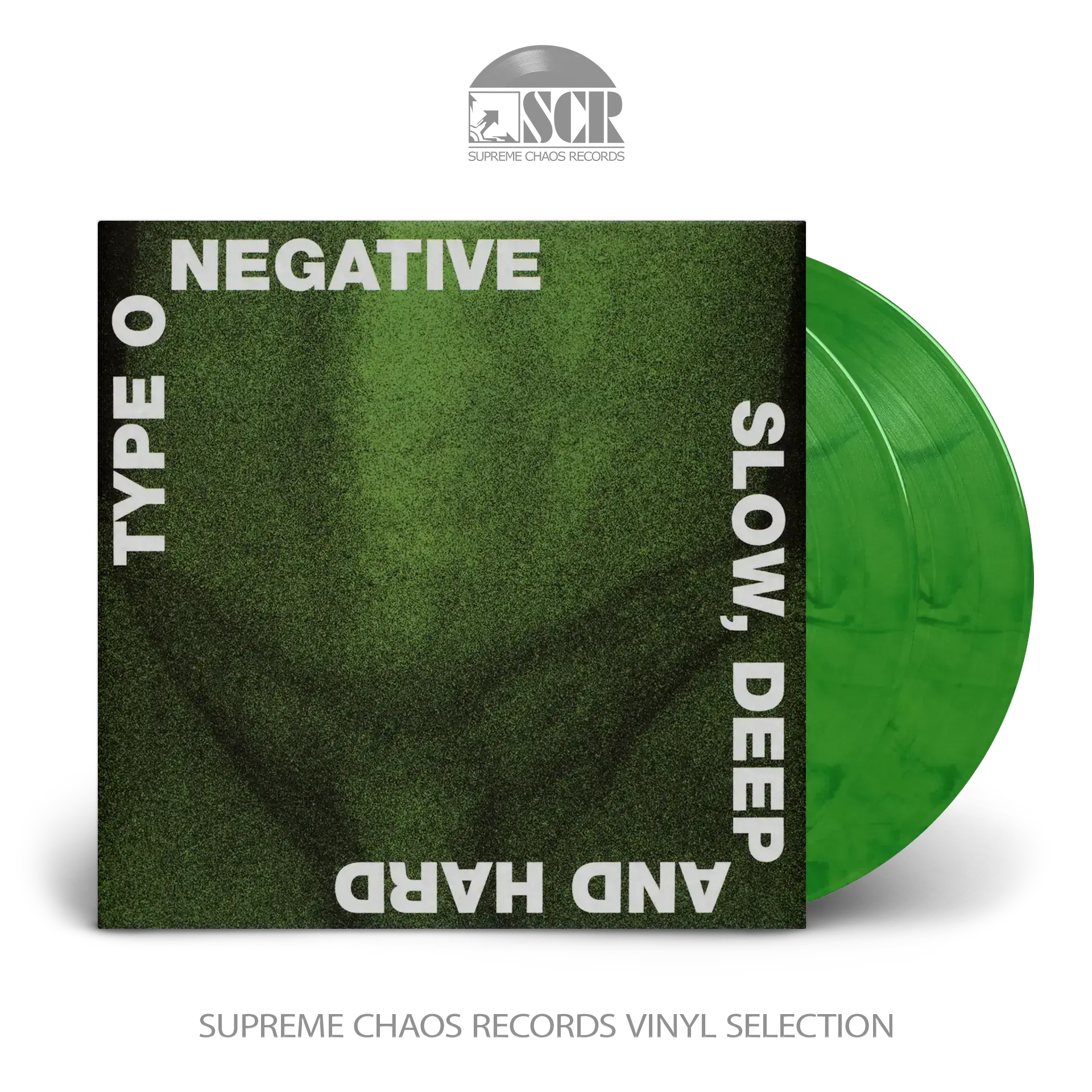 TYPE O NEGATIVE - Slow Deep And Hard · GREEN/BLACK MARBLED 2LP (Doom Metal/Gothic Metal Vinyl)