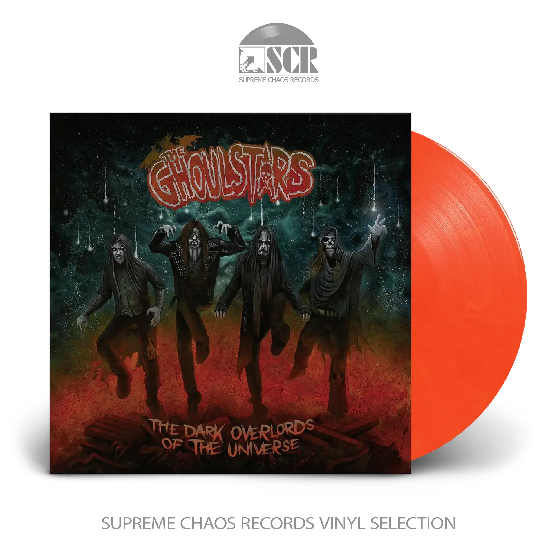 THE GHOULSTARS · The Dark Overlords Of The Universe | YELLOW RED WHITE MARBLED LP (Horror Punk Metal Vinyl)