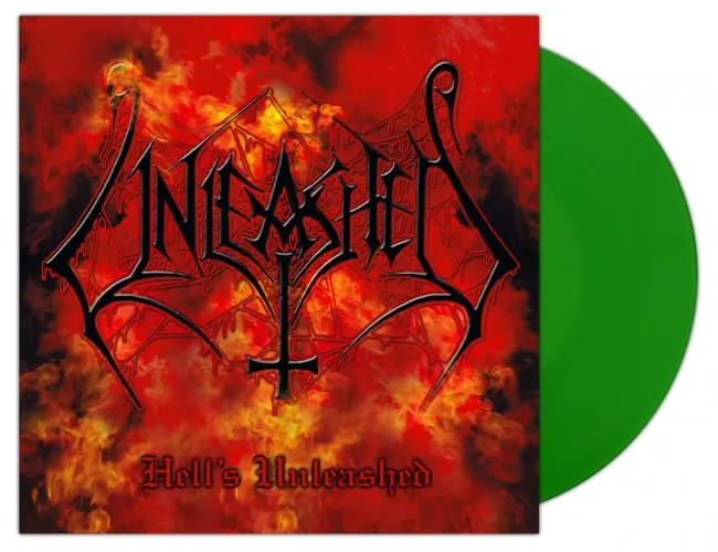 UNLEASHED - Hell's Unleashed · NB GREEN LP (Death Metal Vinyl)