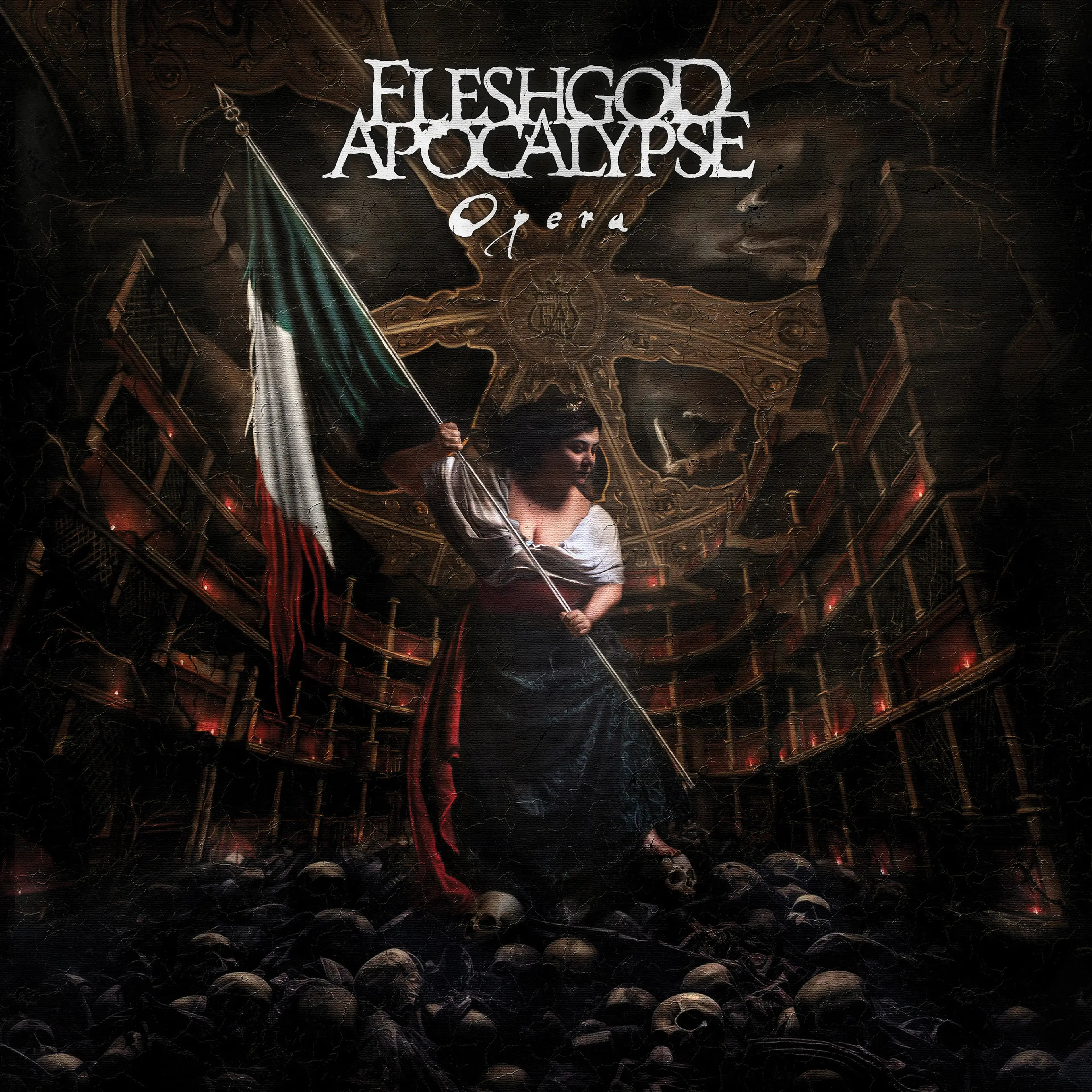 FLESHGOD APOCALYPSE · Opera | RED MARBLED LP (Technical Death Metal Vinyl) · Bild 1