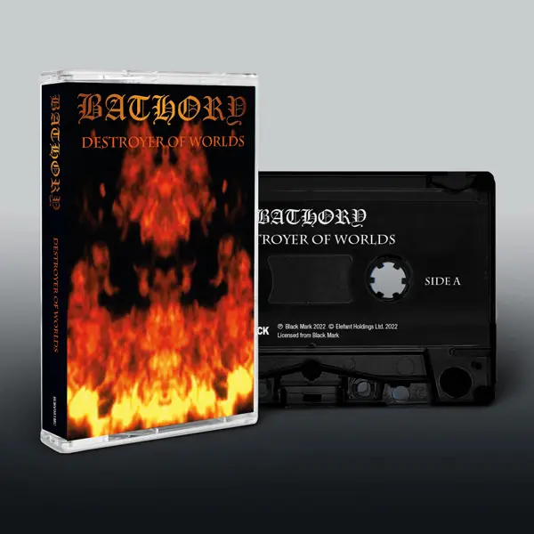 BATHORY · Destroyer Of Worlds | BLACK TAPE BATHORY · Destroyer Of Worlds | BLACK TAPE (Black Metal Tapes)