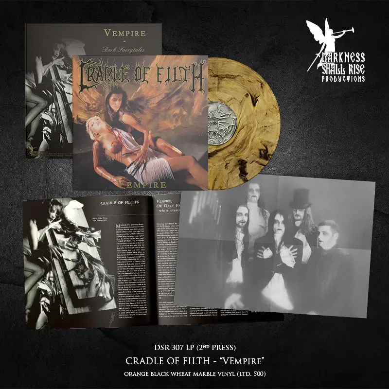 CRADLE OF FILTH - Vempire, Or Dark Faerytales In Phallustein · ORANGE/BLACK/WHEAT LP · Bild 2 CRADLE OF FILTH - Vempire, Or Dark Faerytales In Phallustein · ORANGE/BLACK/WHEAT LP (Gothic Metal/Black Metal Vinyl) · Bild 2