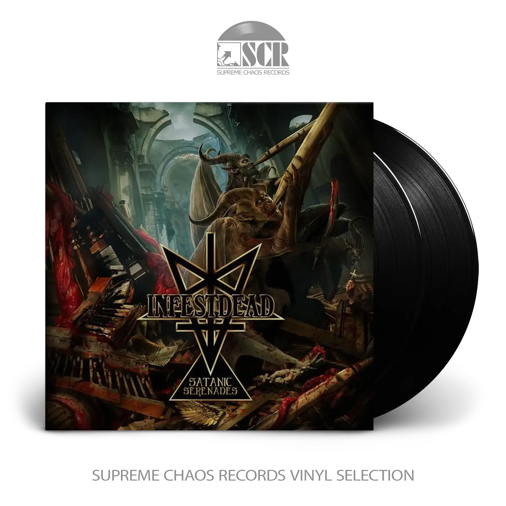 INFESTDEAD · Satanic Serenades | BLACK 2LP INFESTDEAD · Satanic Serenades | BLACK 2LP (Death Metal Vinyl)