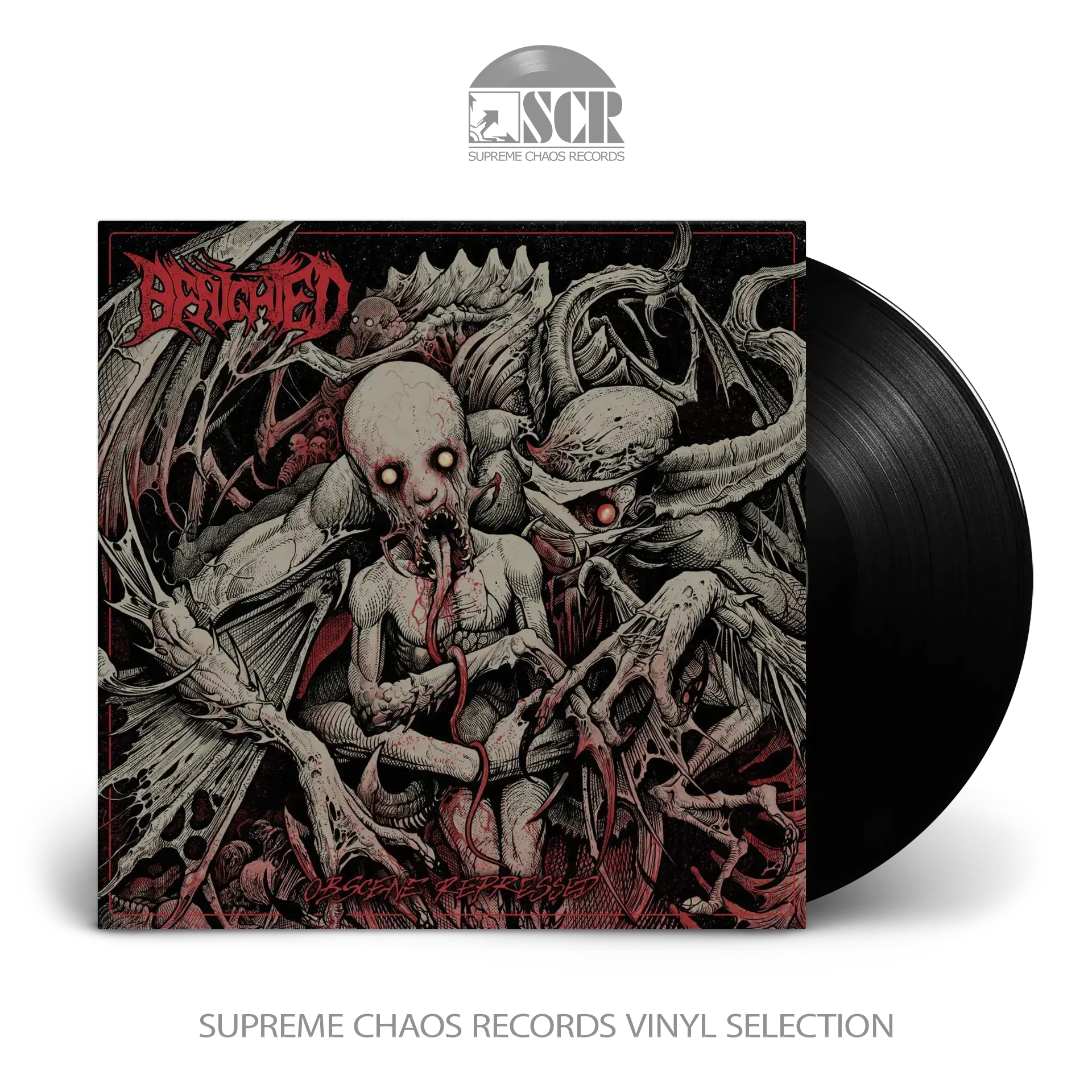 BENIGHTED · Obscene Repressed | BLACK LP BENIGHTED · Obscene Repressed | BLACK LP (Death Metal Vinyl)