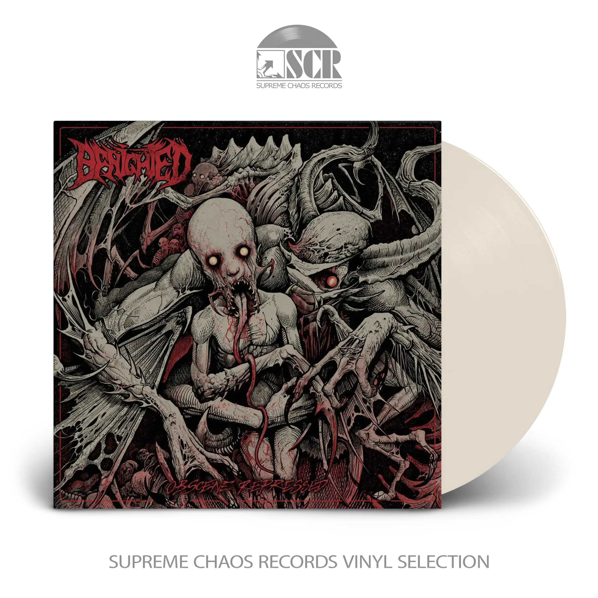 BENIGHTED - Obscene Repressed · WHITE LP (Death Metal Vinyl)