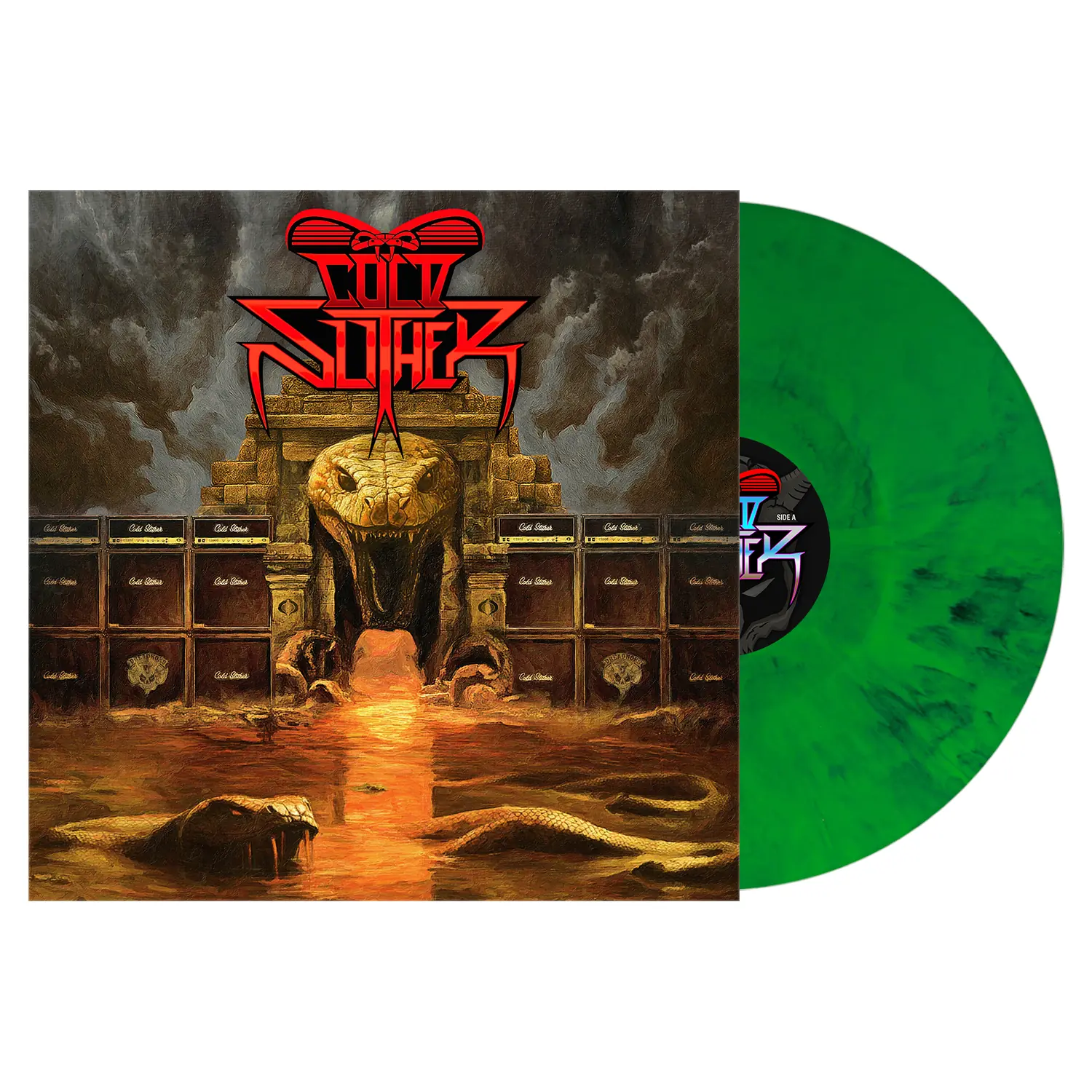 COLD SLITHER - Cold Slither · SWAMP GREEN MARBLED LP · Bild 2 COLD SLITHER - Cold Slither · SWAMP GREEN MARBLED LP (Heavy Metal Vinyl) · Bild 2