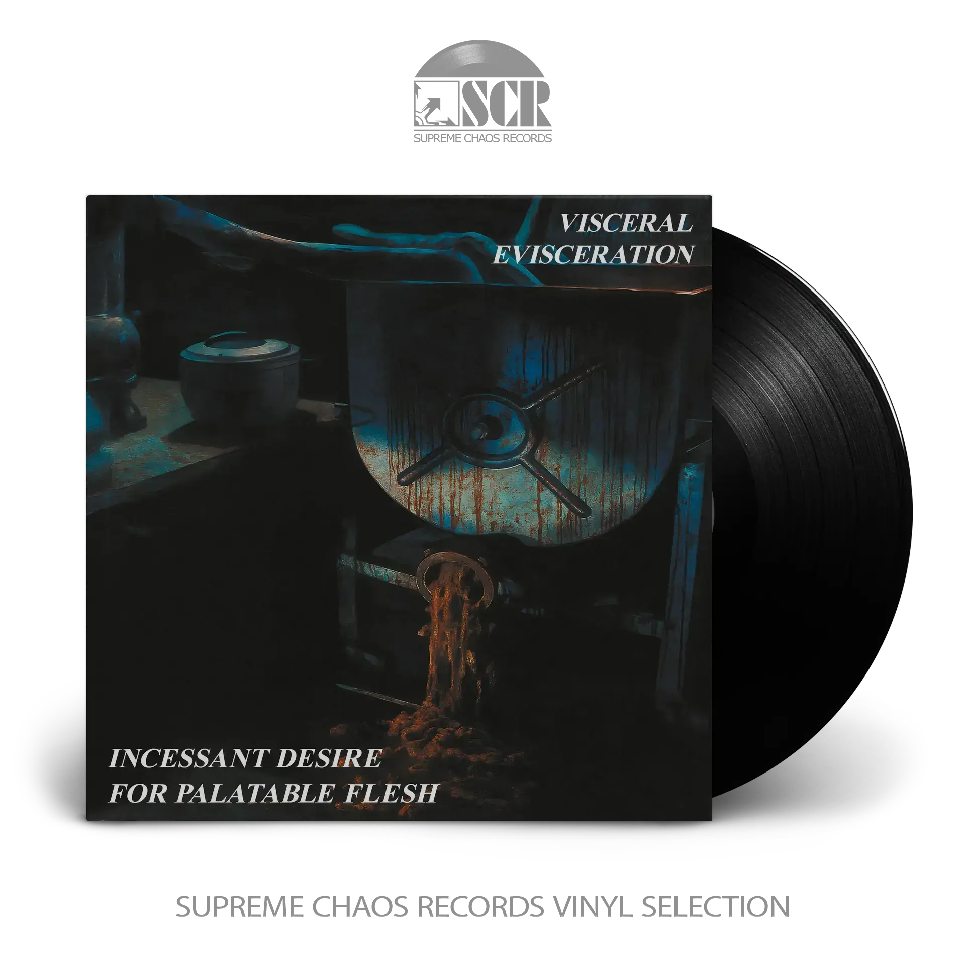 VISCERAL EVISCERATION - Incessant Desire For Palatable Flesh · BLACK LP VISCERAL EVISCERATION - Incessant Desire For Palatable Flesh · BLACK LP (Death Metal Vinyl)