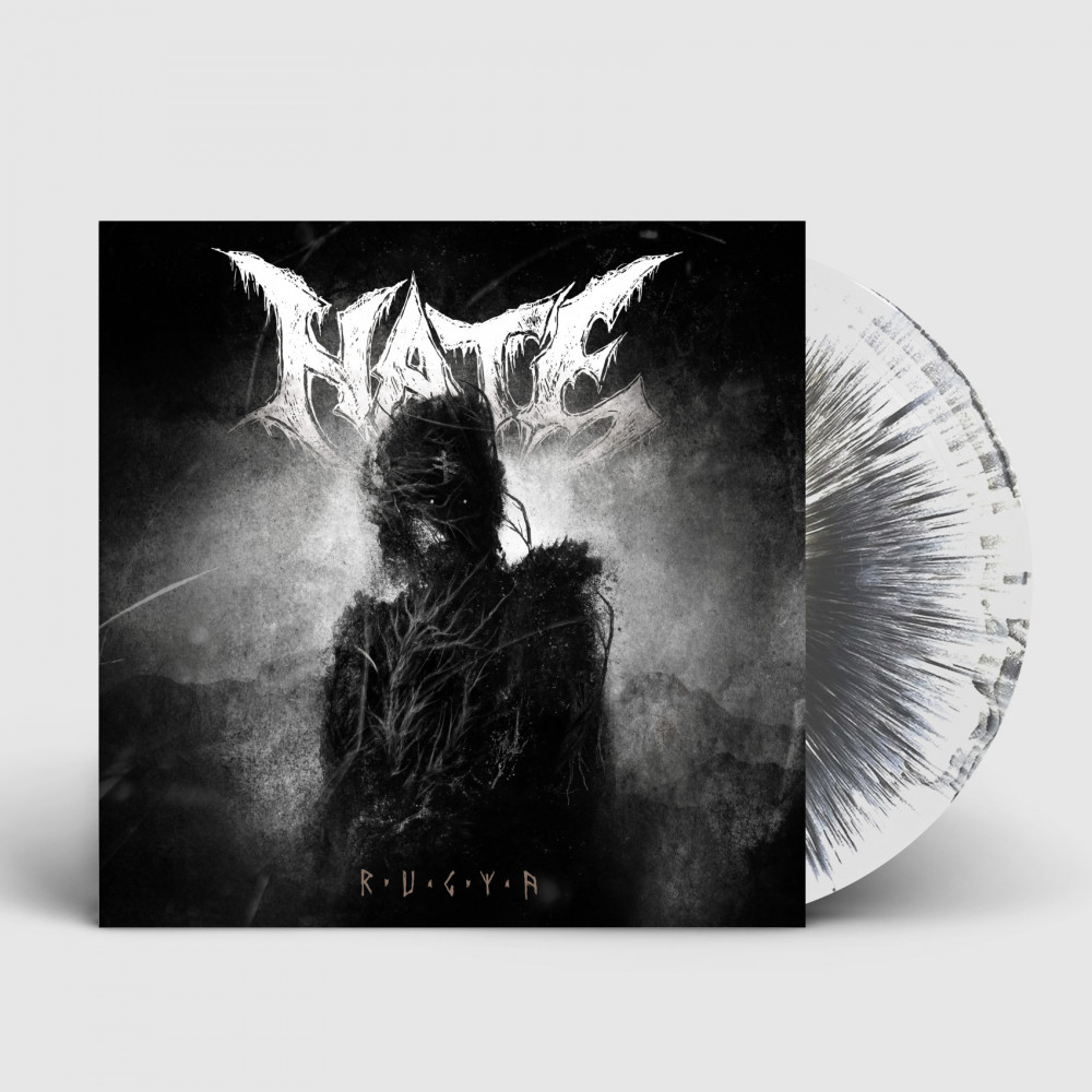 HATE - Rugia · WHITE/BLACK LP (Death Metal Vinyl)