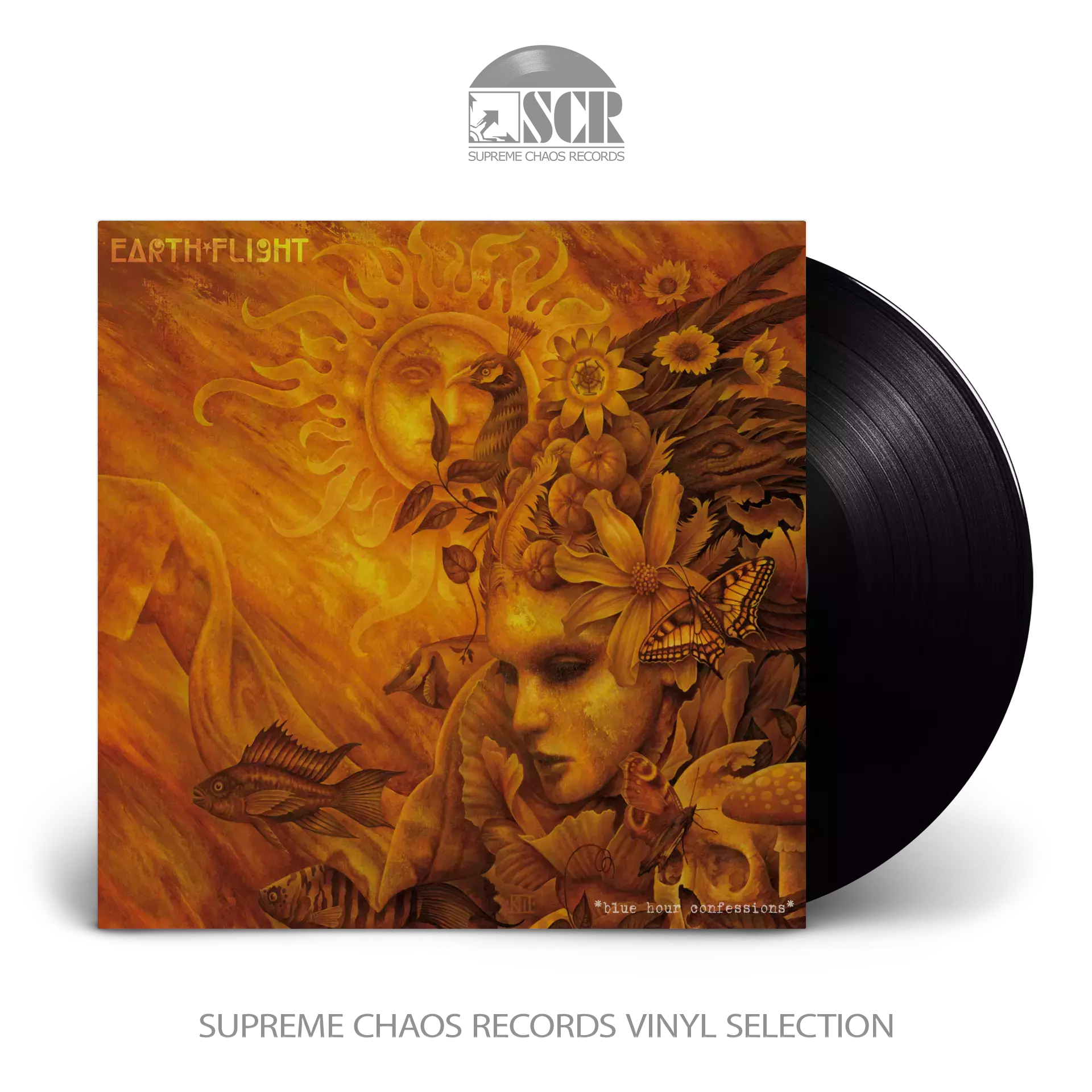 EARTH FLIGHT - Blue Hour Confessions · BLACK LP (Progressive Rock Vinyl)