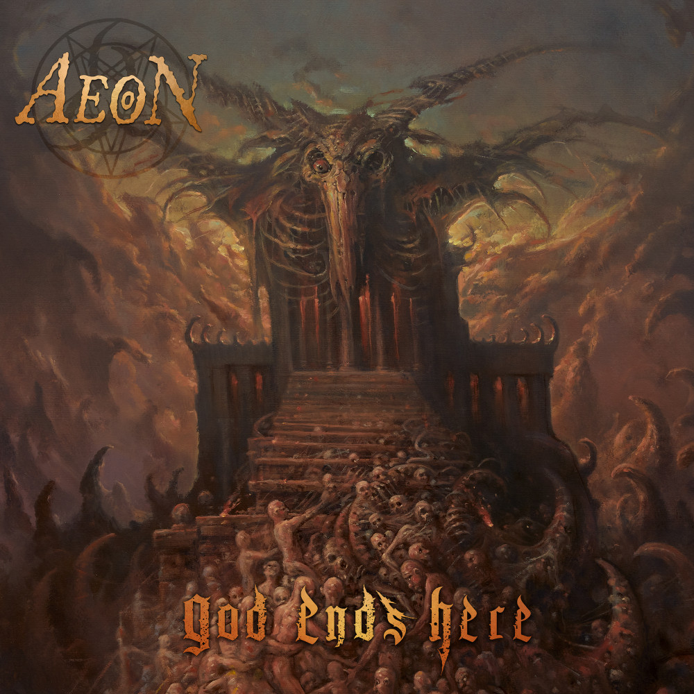 AEON - God Ends Here · GOLD LP · Bild 1 AEON - God Ends Here · GOLD LP (Death Metal Vinyl) · Bild 1