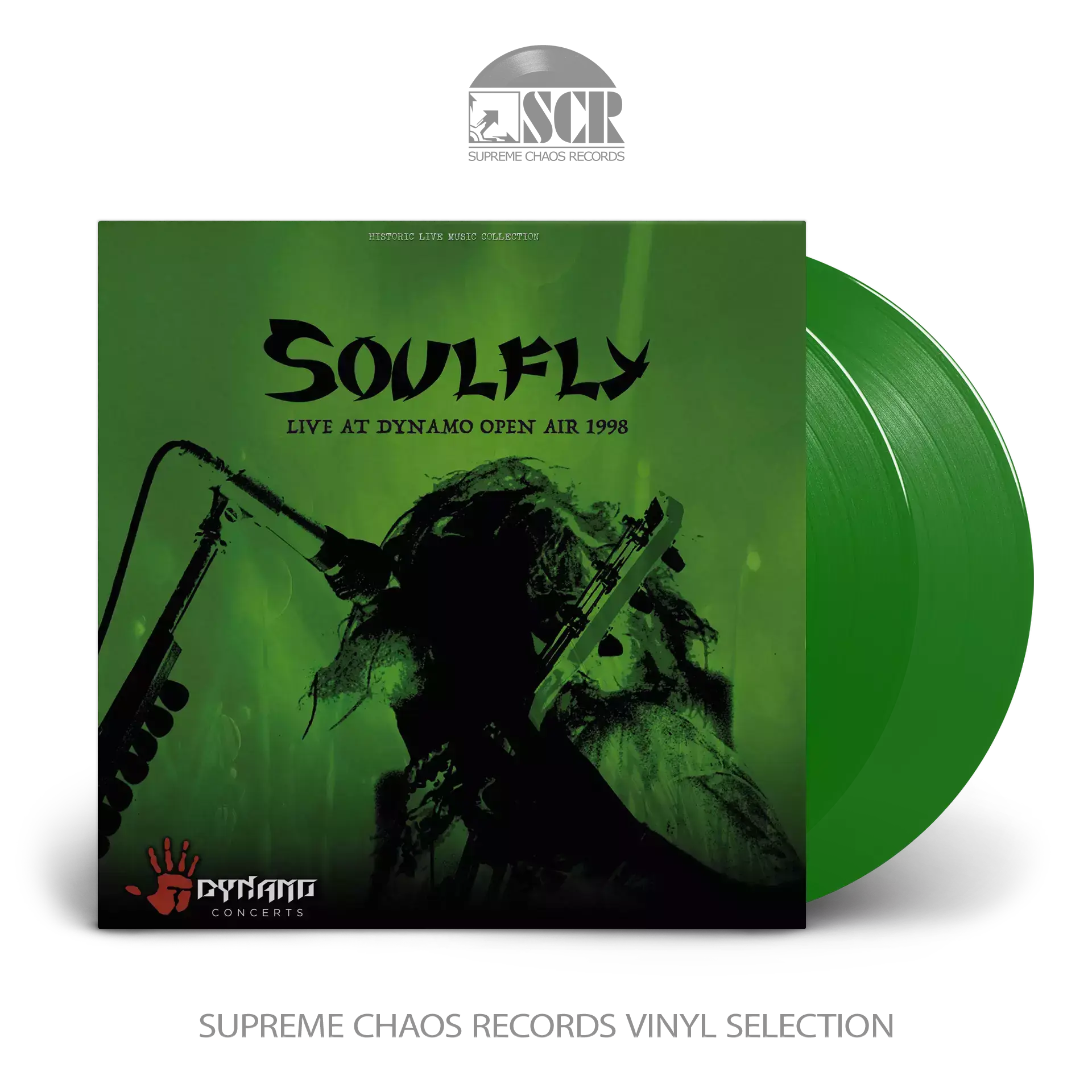 SOULFLY - Live At Dynamo Open Air 1998 · GREEN DLP (Thrash Metal Vinyl)